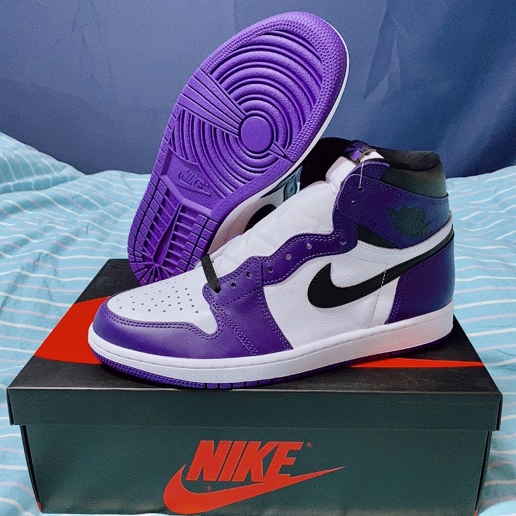 Jordan 1 Retro High OG Court Purple 2020 착용 스타일 - 2