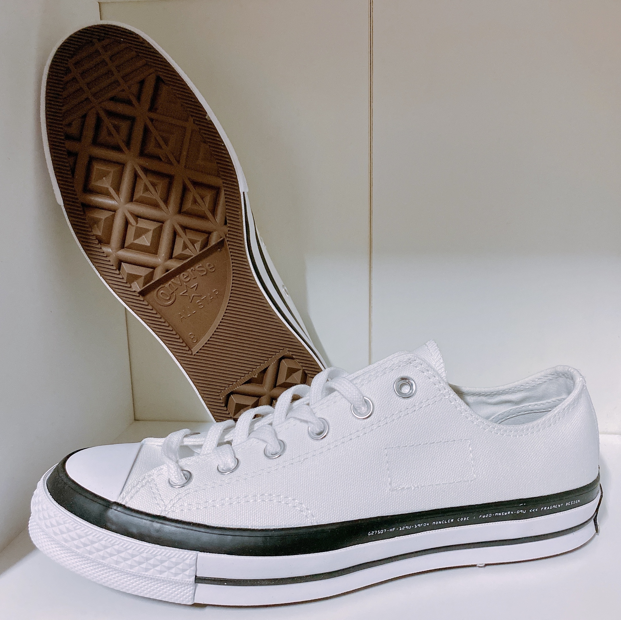 Converse x Moncler x Fragment Chuck 70 Ox White 착용 스타일 - 4