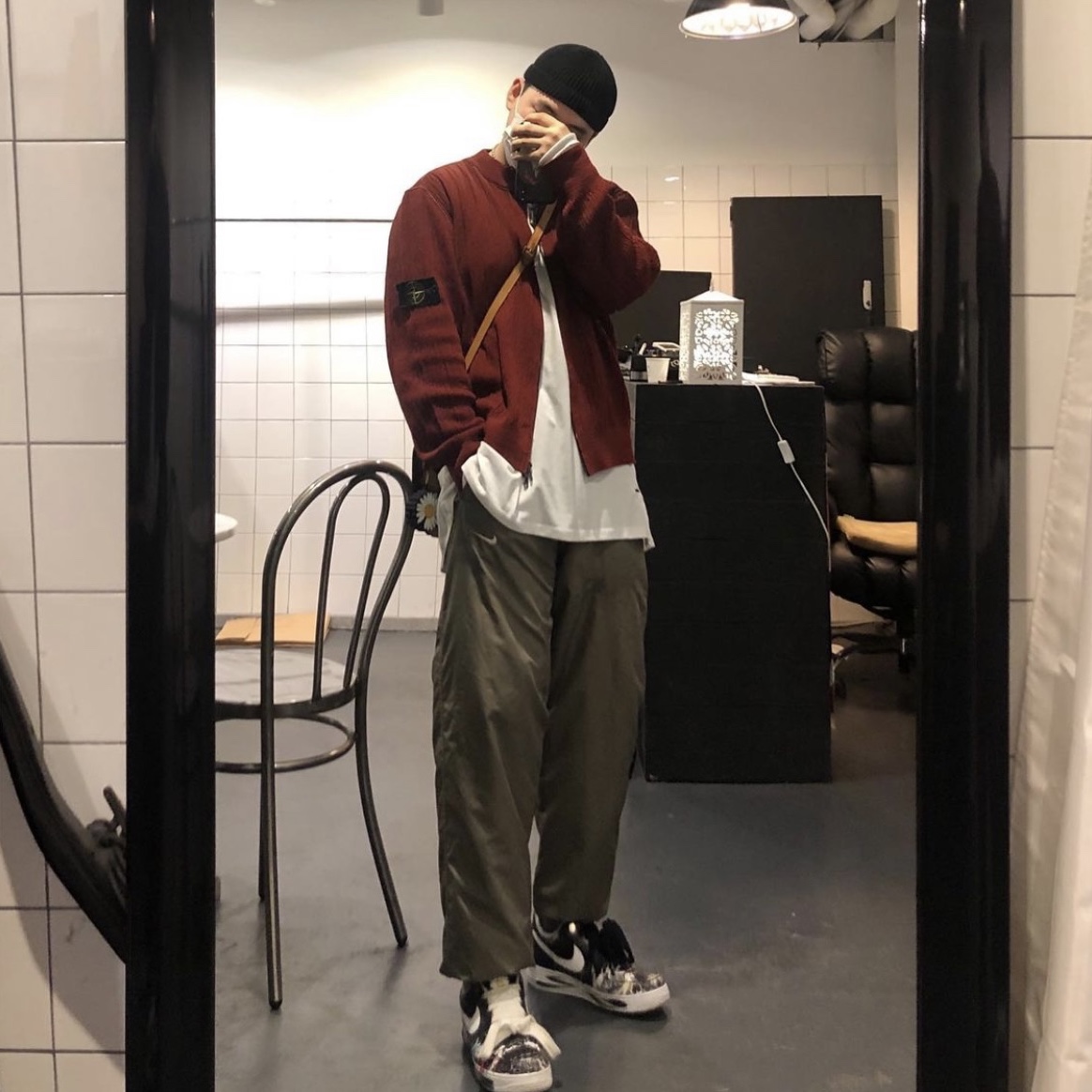 Nike x Peaceminusone Air Force 1 Low Para-Noise 착용 스타일