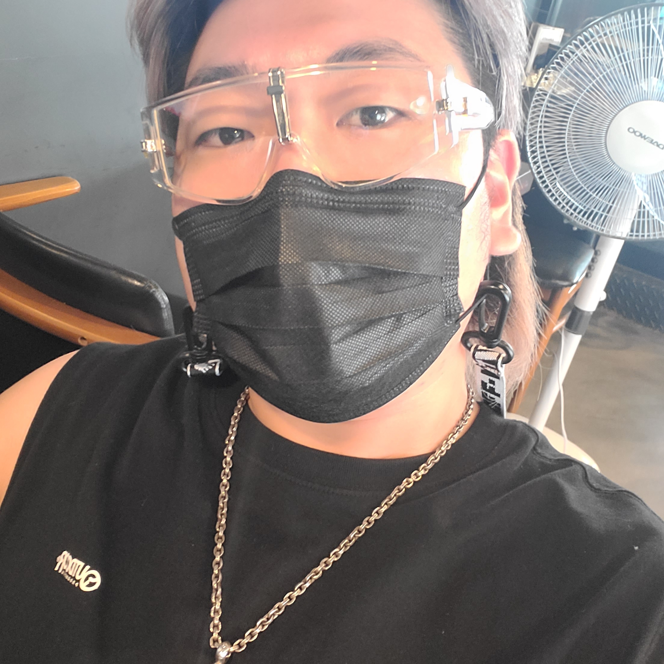 Nike x Sacai VaporWaffle Black White, Nike Everyday Plus Cushioned Training Crew Socks Black White (Korean Ver.) 착용 스타일 - 2