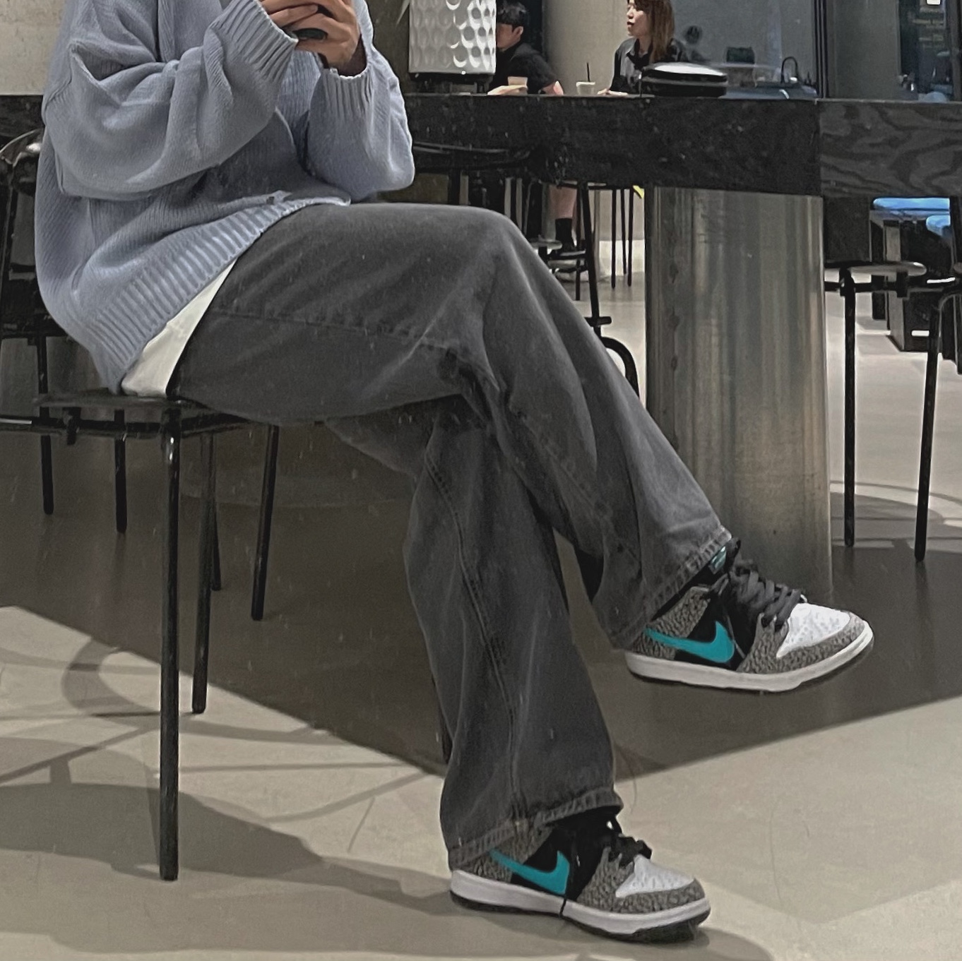 Nike SB Dunk Low Pro Clear Jade 착용 스타일