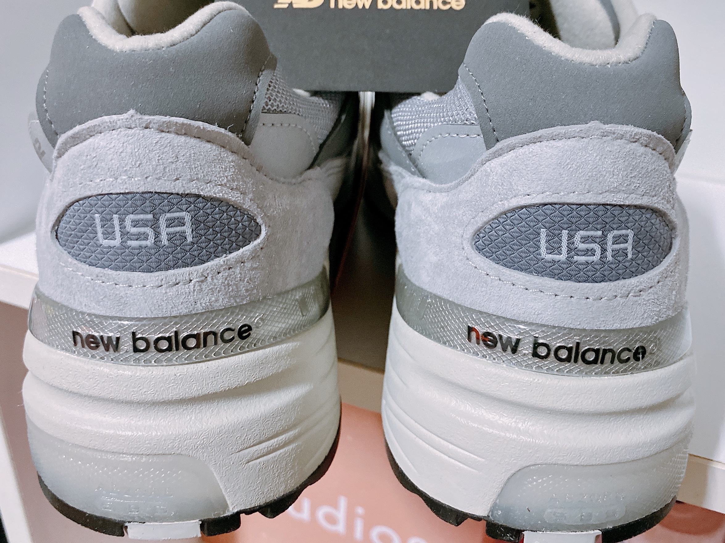 New Balance 992 Made in USA Grey - D Standard 착용 스타일 - 2