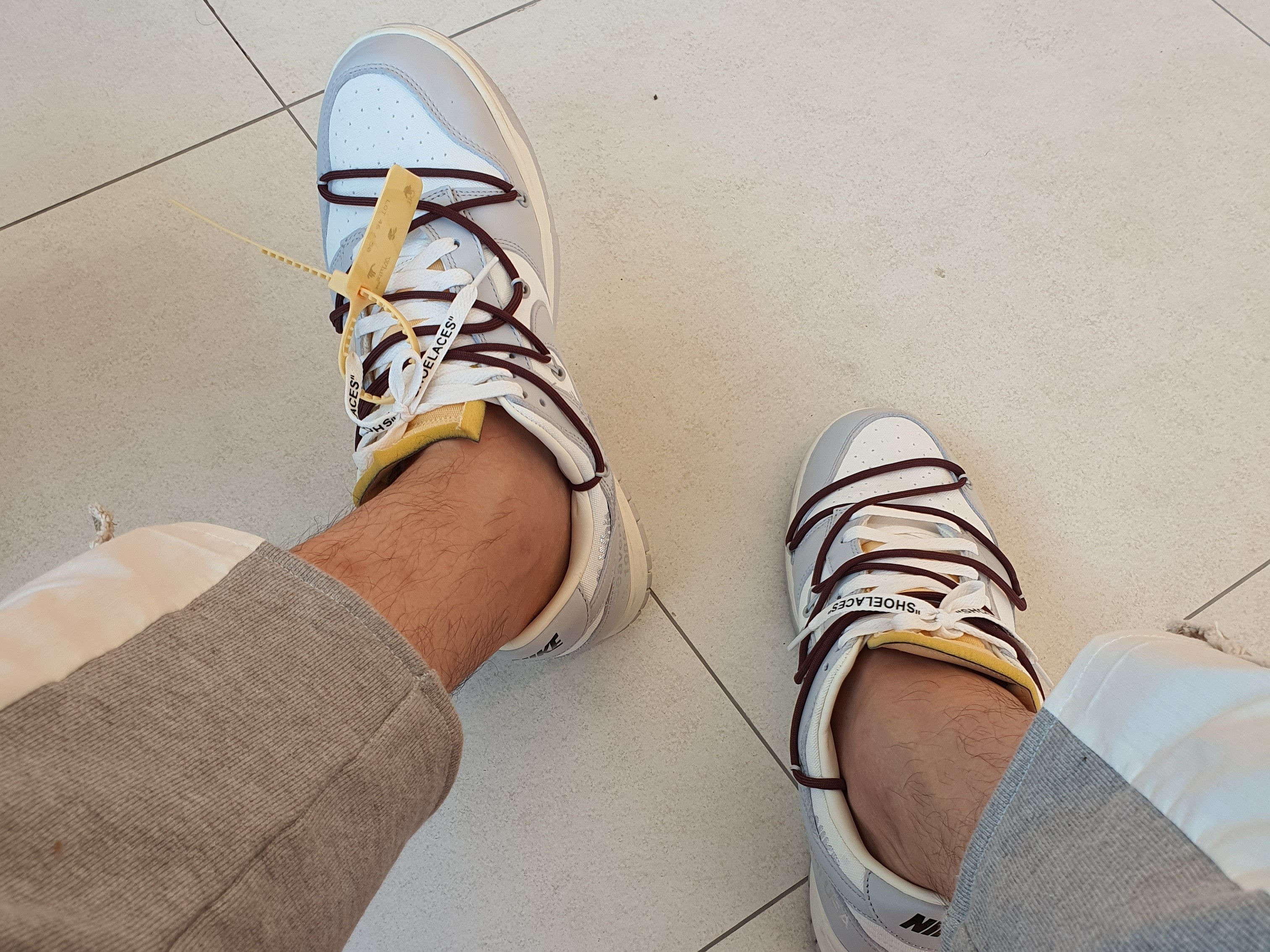 Nike x Off-White Dunk Low The 50 - Lot 46 착용 스타일 - 3