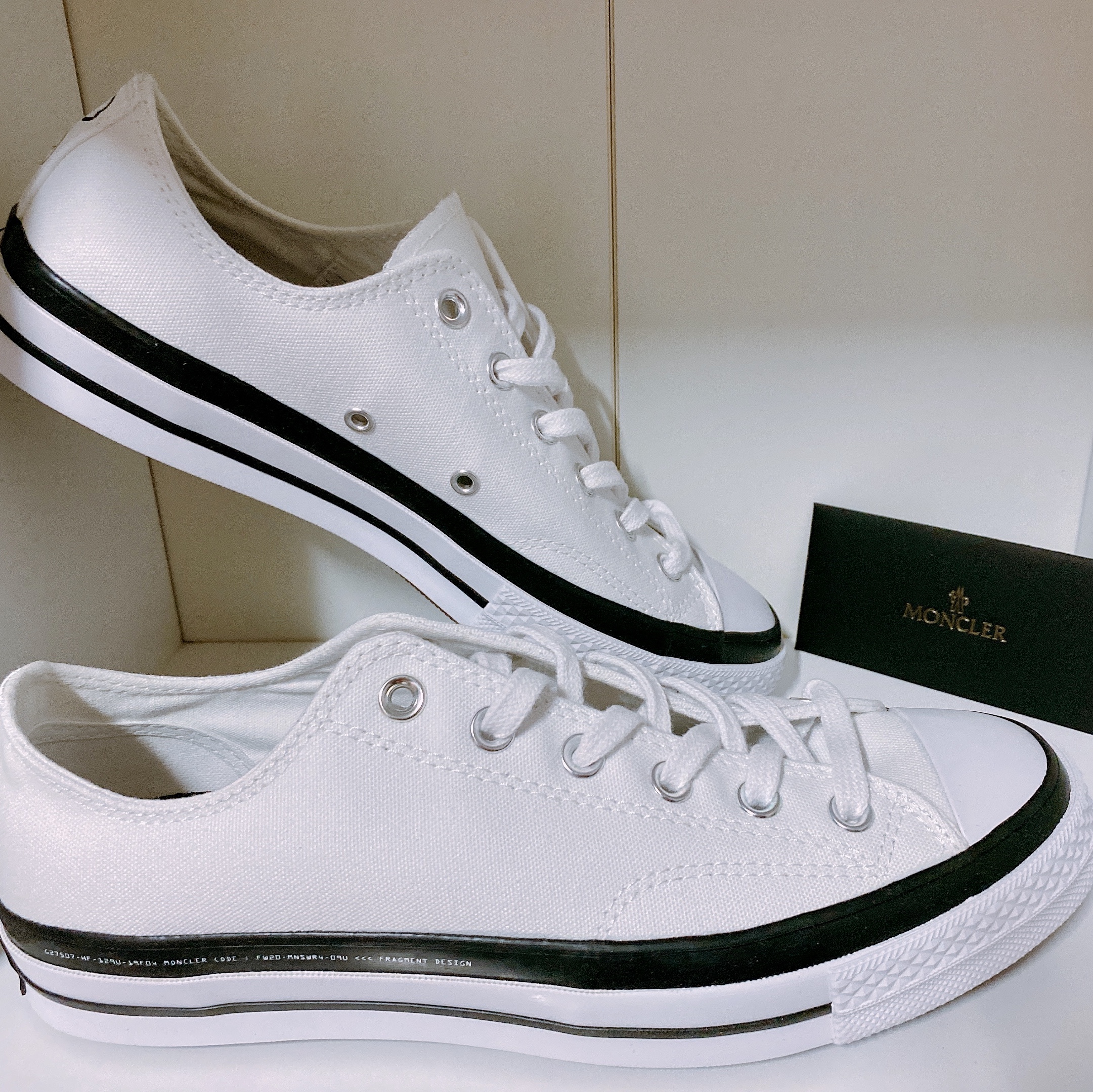 Converse x Moncler x Fragment Chuck 70 Ox White 착용 스타일 - 3