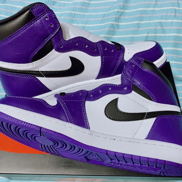 Jordan 1 Retro High OG Court Purple 2020 착용 스타일 - 3