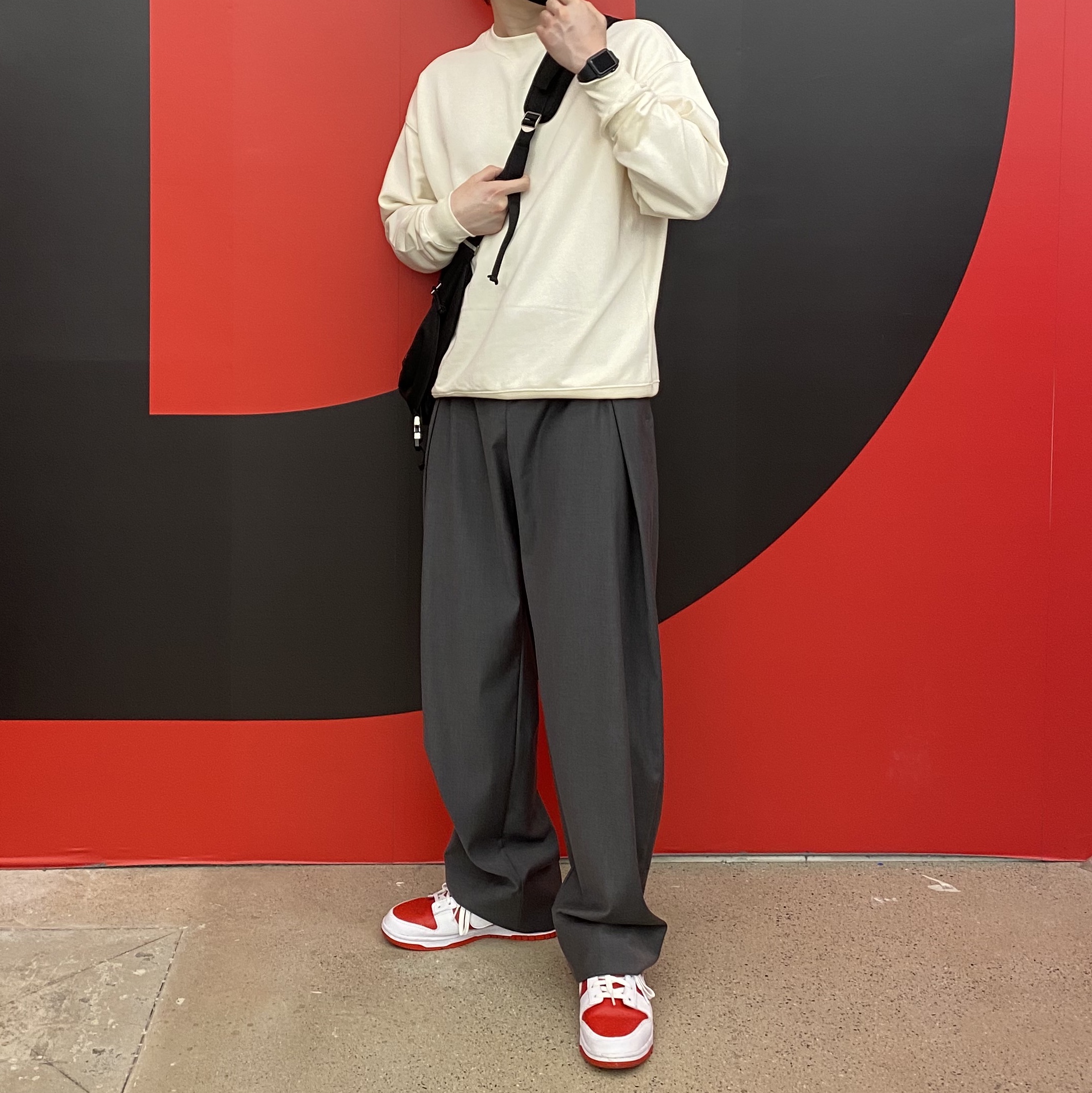 Nike Dunk Low Retro Championship Red 착용 스타일