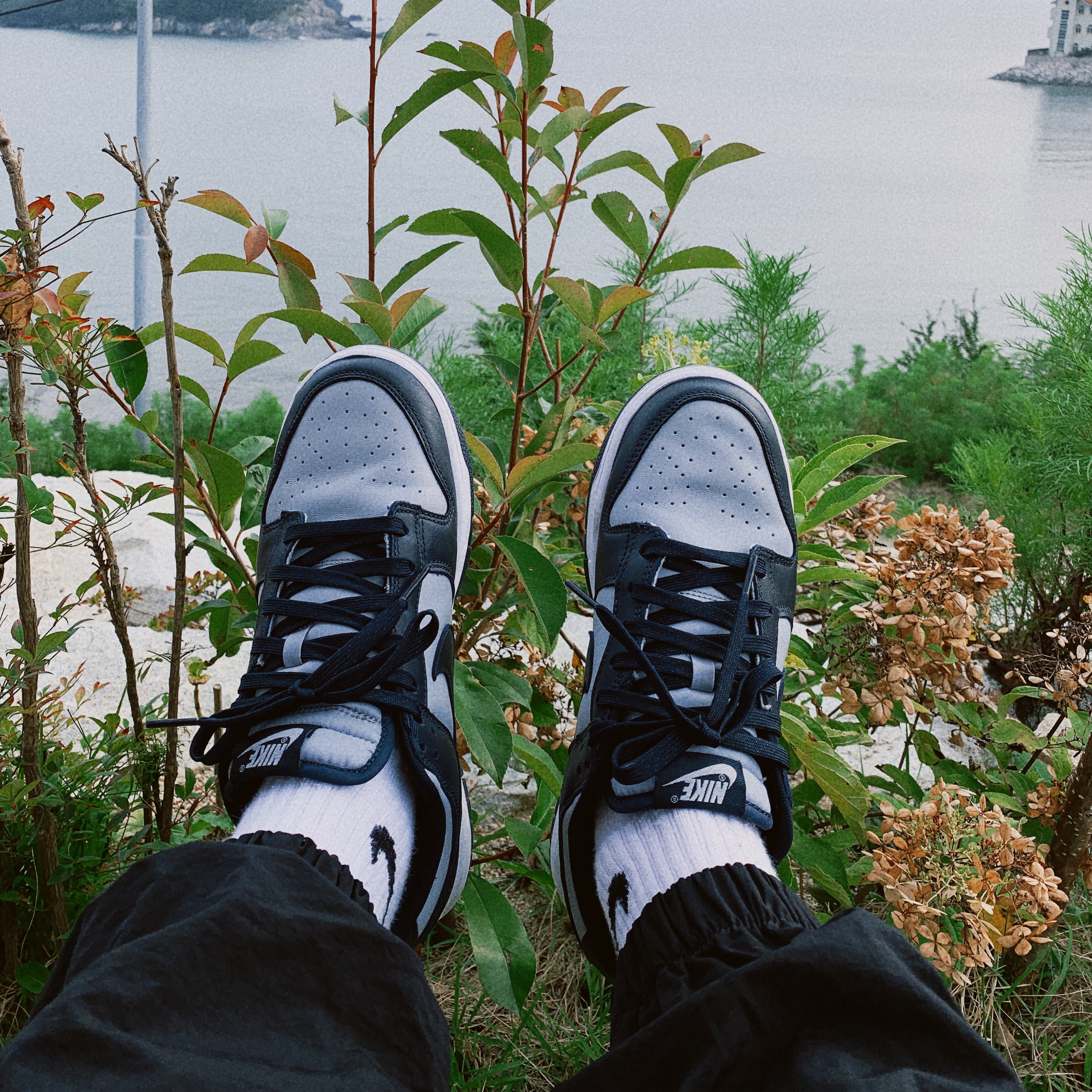 Nike Dunk Low Retro Championship Grey 착용 스타일