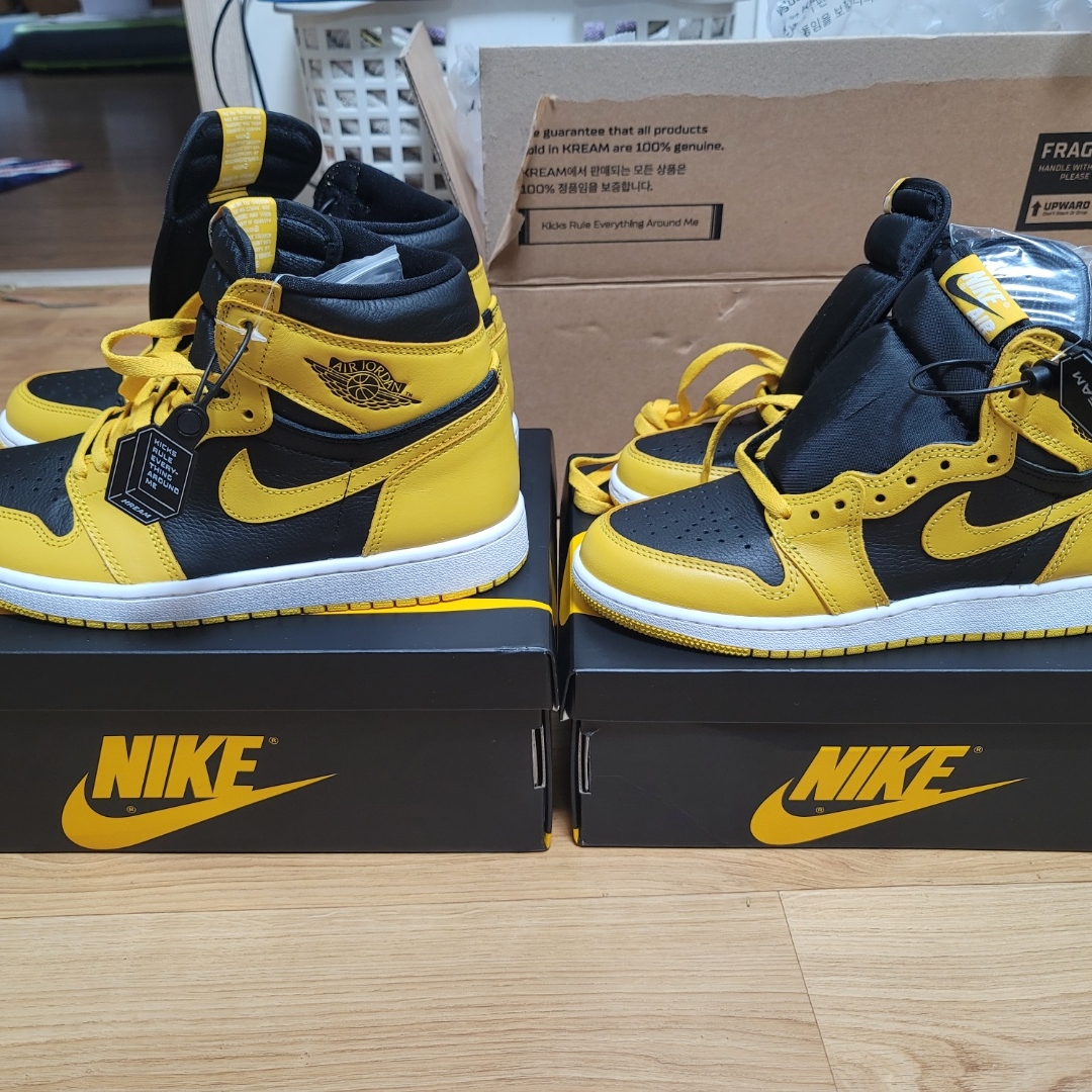 Jordan 1 Retro High OG Pollen, (GS) Jordan 1 Retro High OG Pollen 착용 스타일