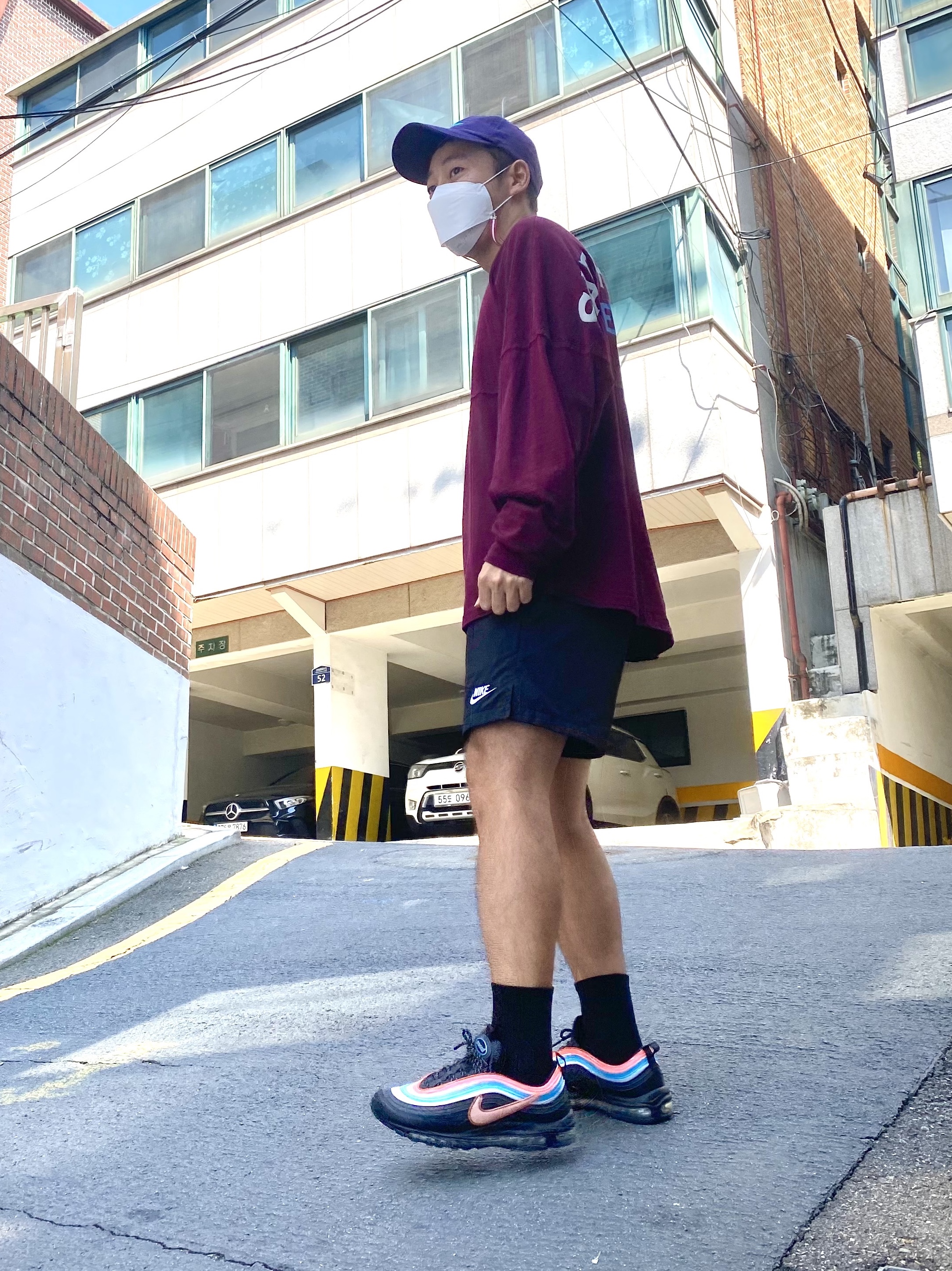 Nike Air Max 97 Neon Seoul 착용 스타일 - 1