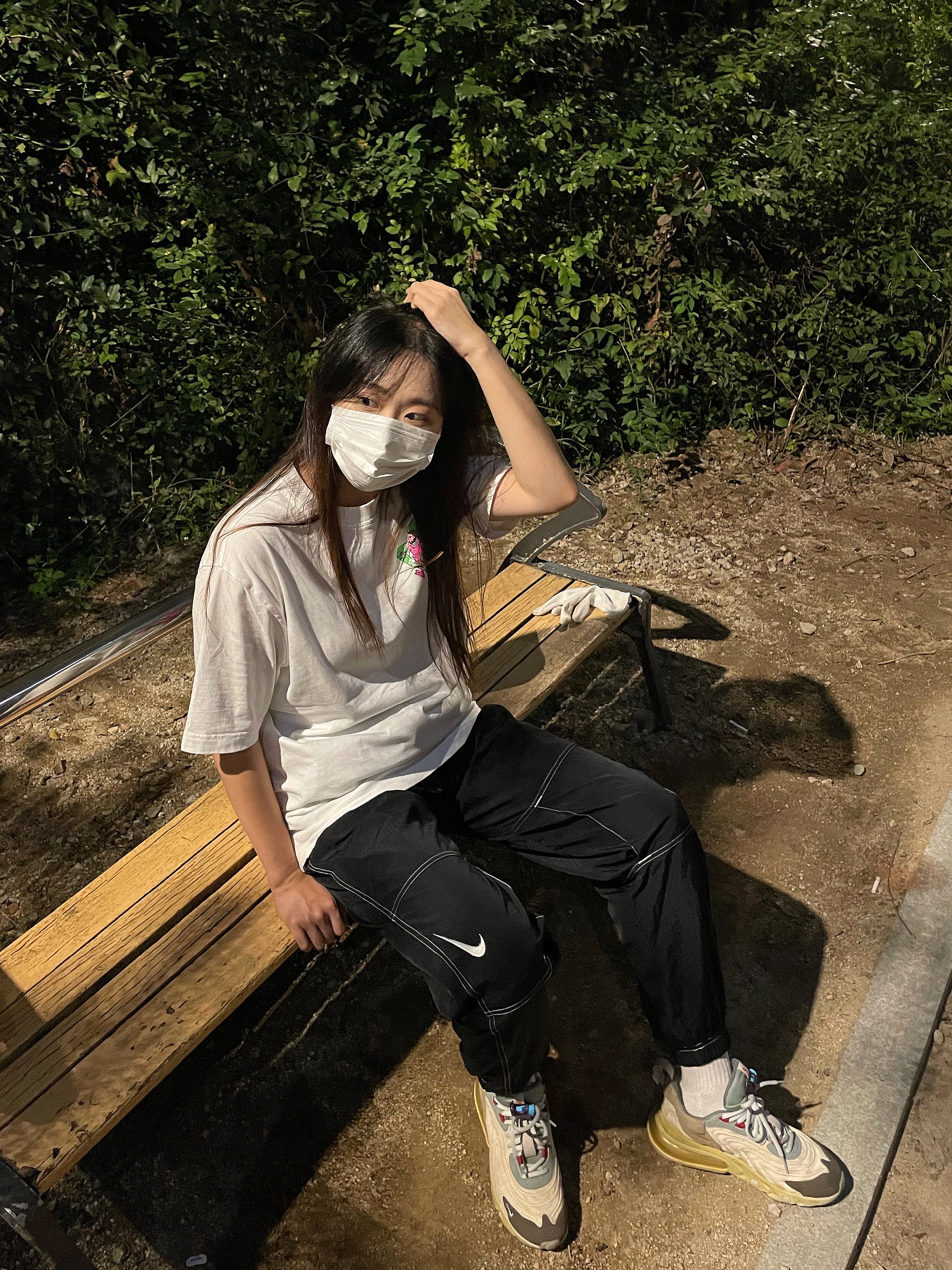 Nike x Travis Scott Air Max 270 React Cactus Trails, Palace M-Zone Mutant Ripper T-Shirt White - 21SS 착용 스타일