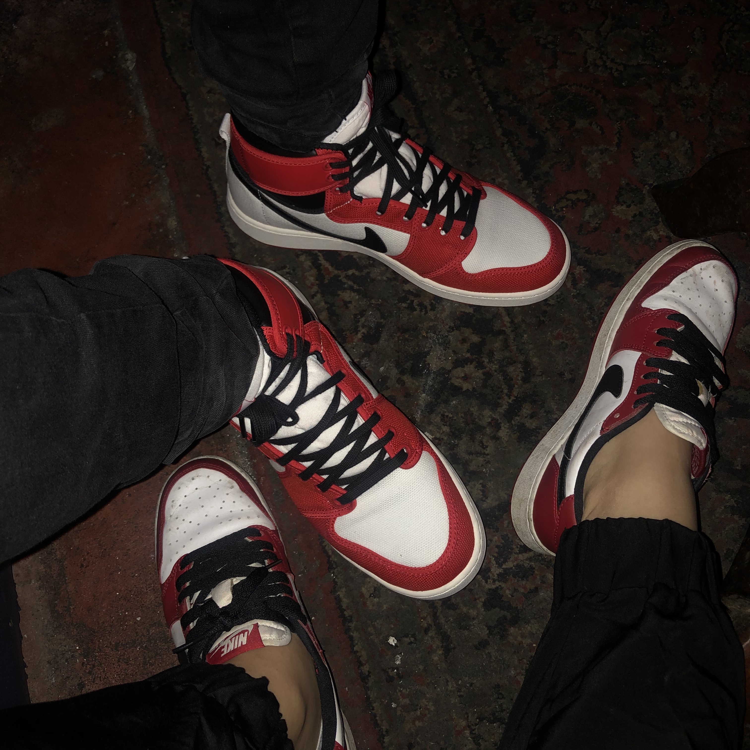 Jordan 1 KO Chicago 2021, Jordan 1 Retro Low OG Chicago 2016 착용 스타일