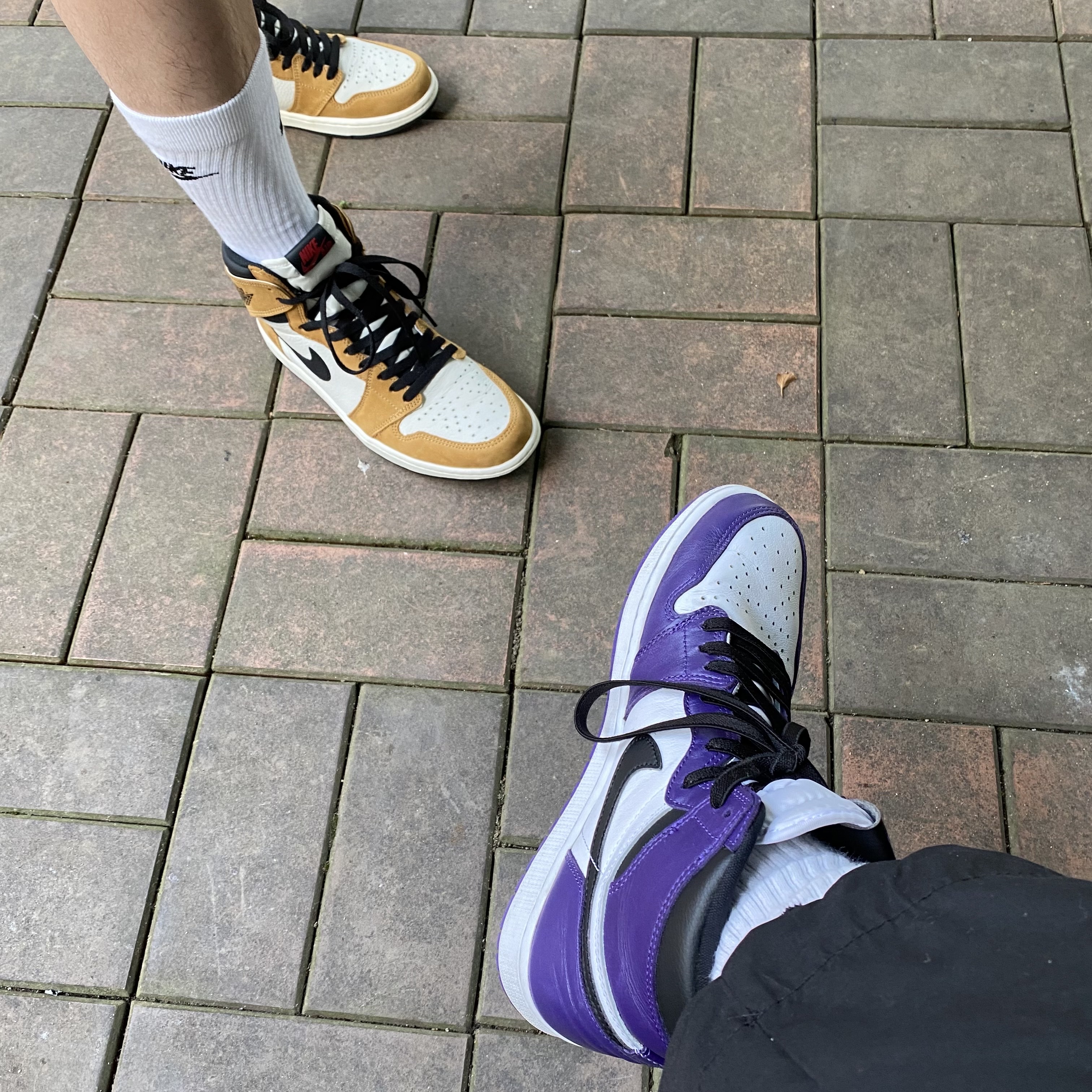 Jordan 1 Retro High Rookie of the Year, Jordan 1 Retro High OG Court Purple 2020 착용 스타일