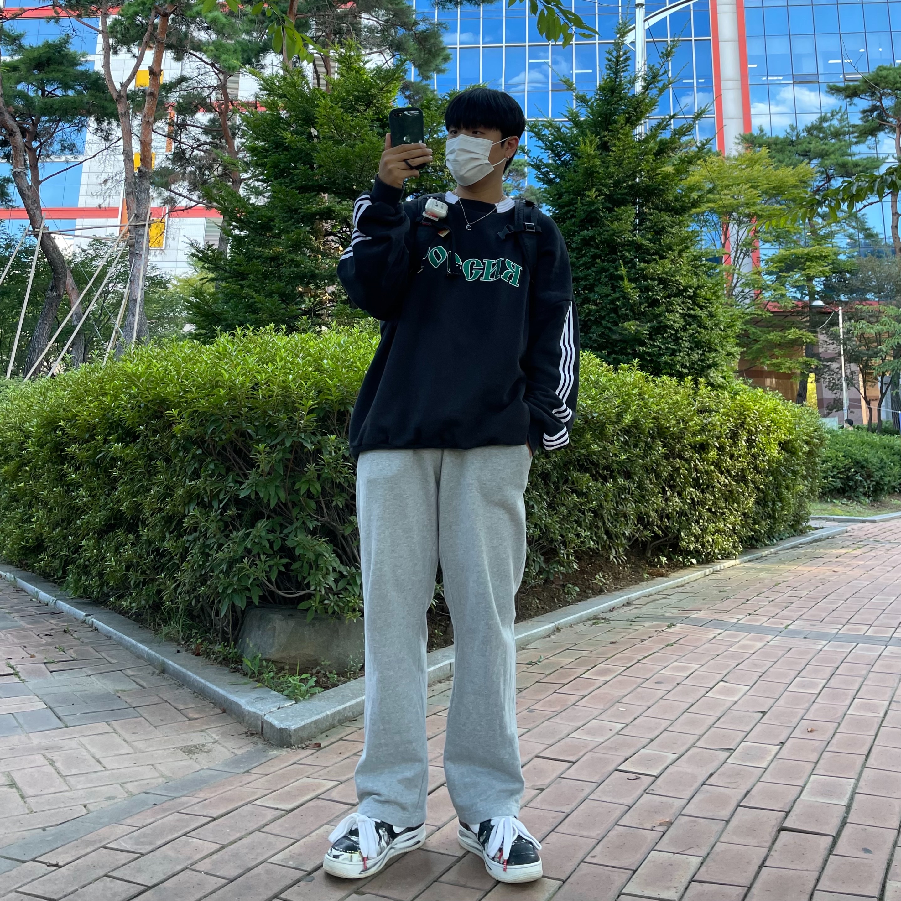 Supreme Backpack Black - 18FW, Nike x Peaceminusone Air Force 1 Low Para-Noise 착용 스타일