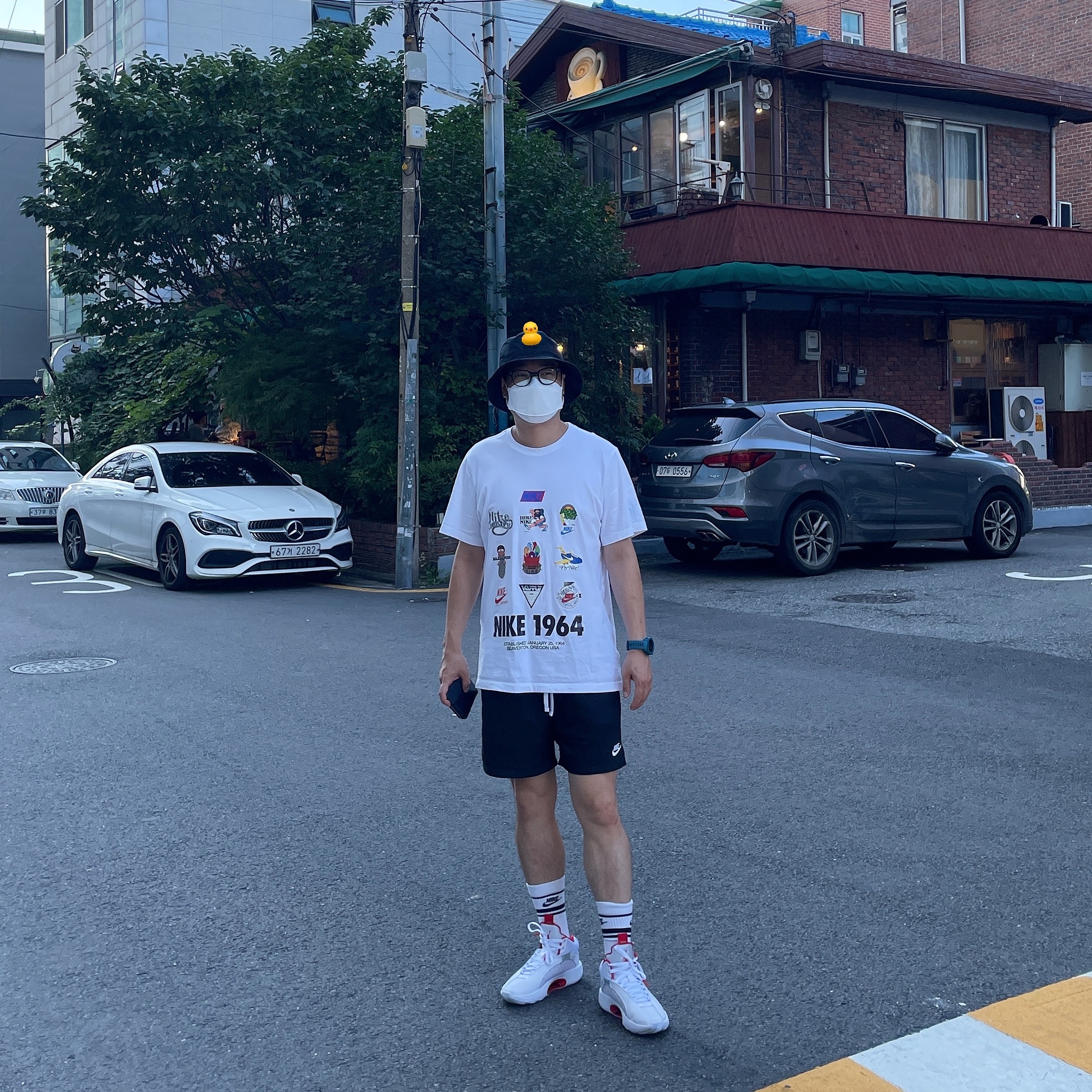 Jordan XXXV PF Fire Red, Nike Futura Core Bucket Hat Black 착용 스타일