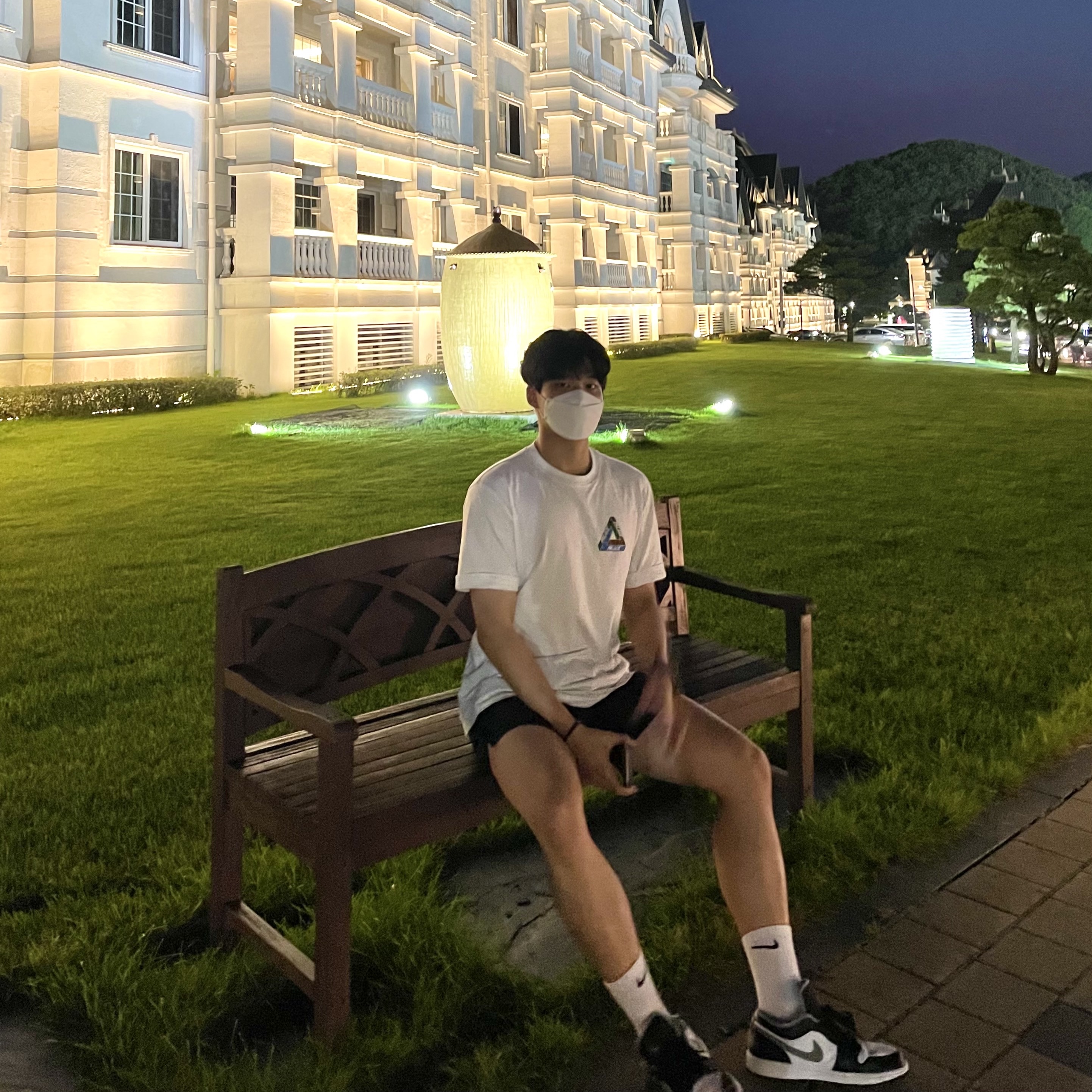 Palace Tri-Tex T-Shirt White - 20SS, (GS) Jordan 1 Low Black Particle Grey 착용 스타일 - 1