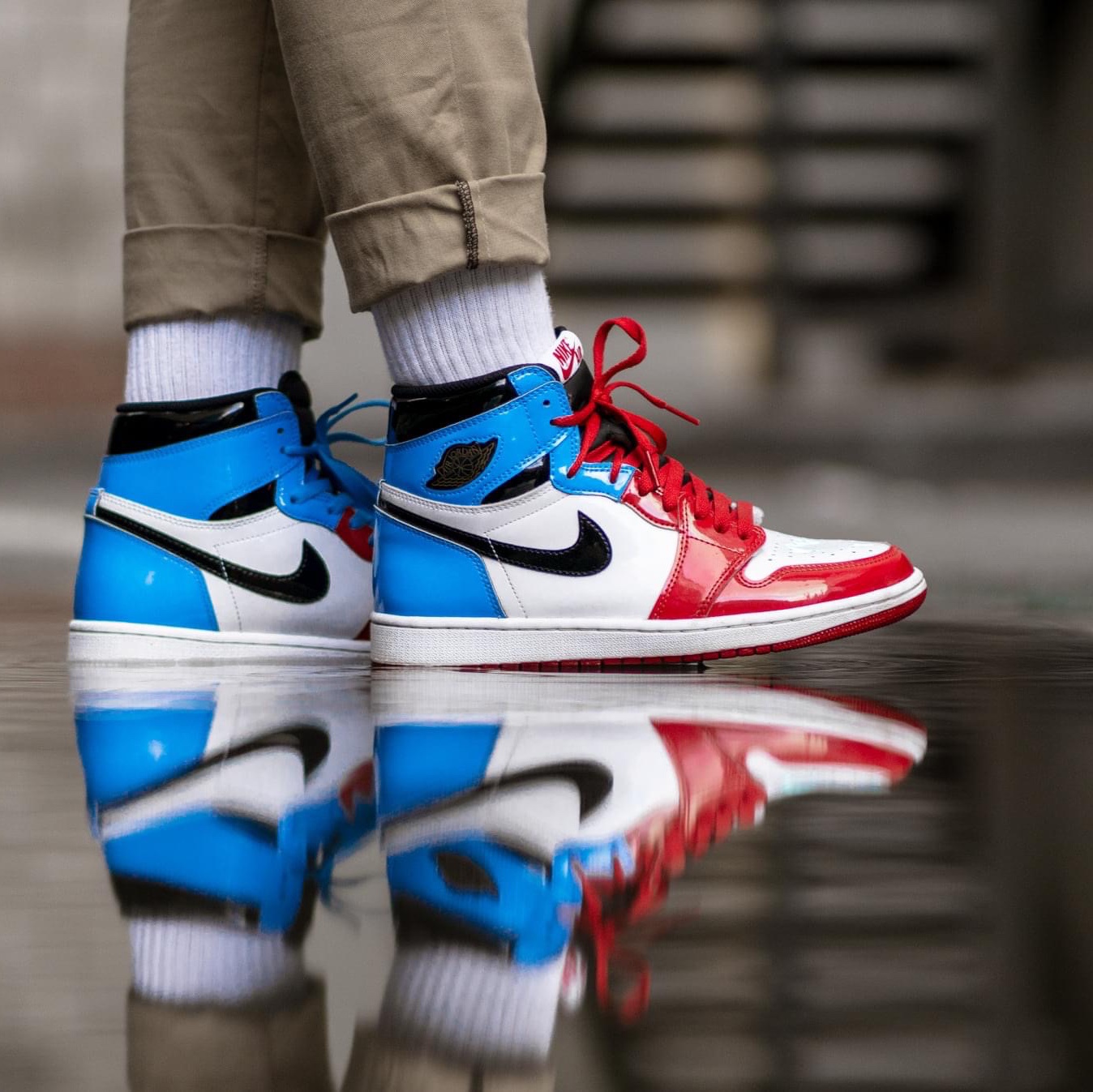 Jordan 1 Retro High Fearless UNC Chicago 착용 스타일