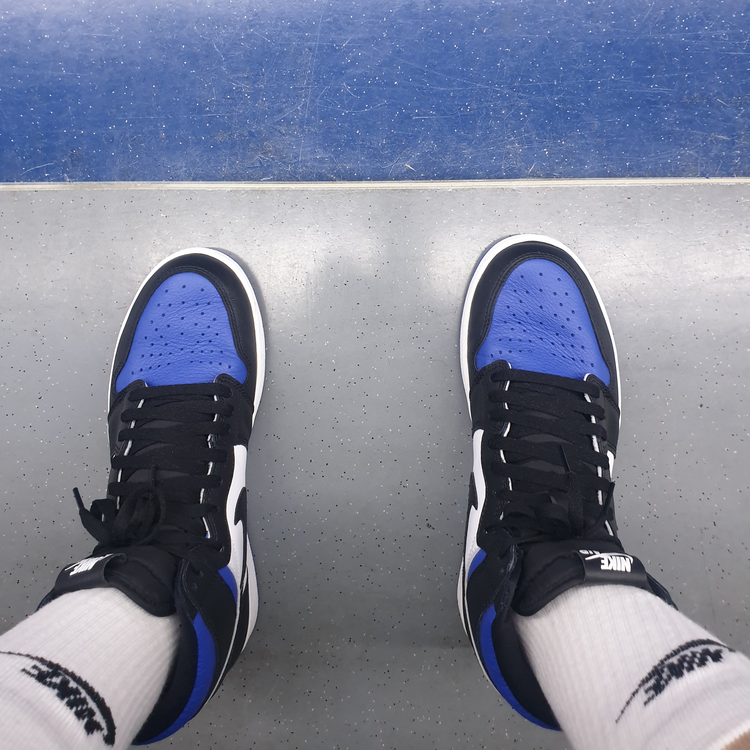 Jordan 1 Retro High OG Royal Toe 착용 스타일