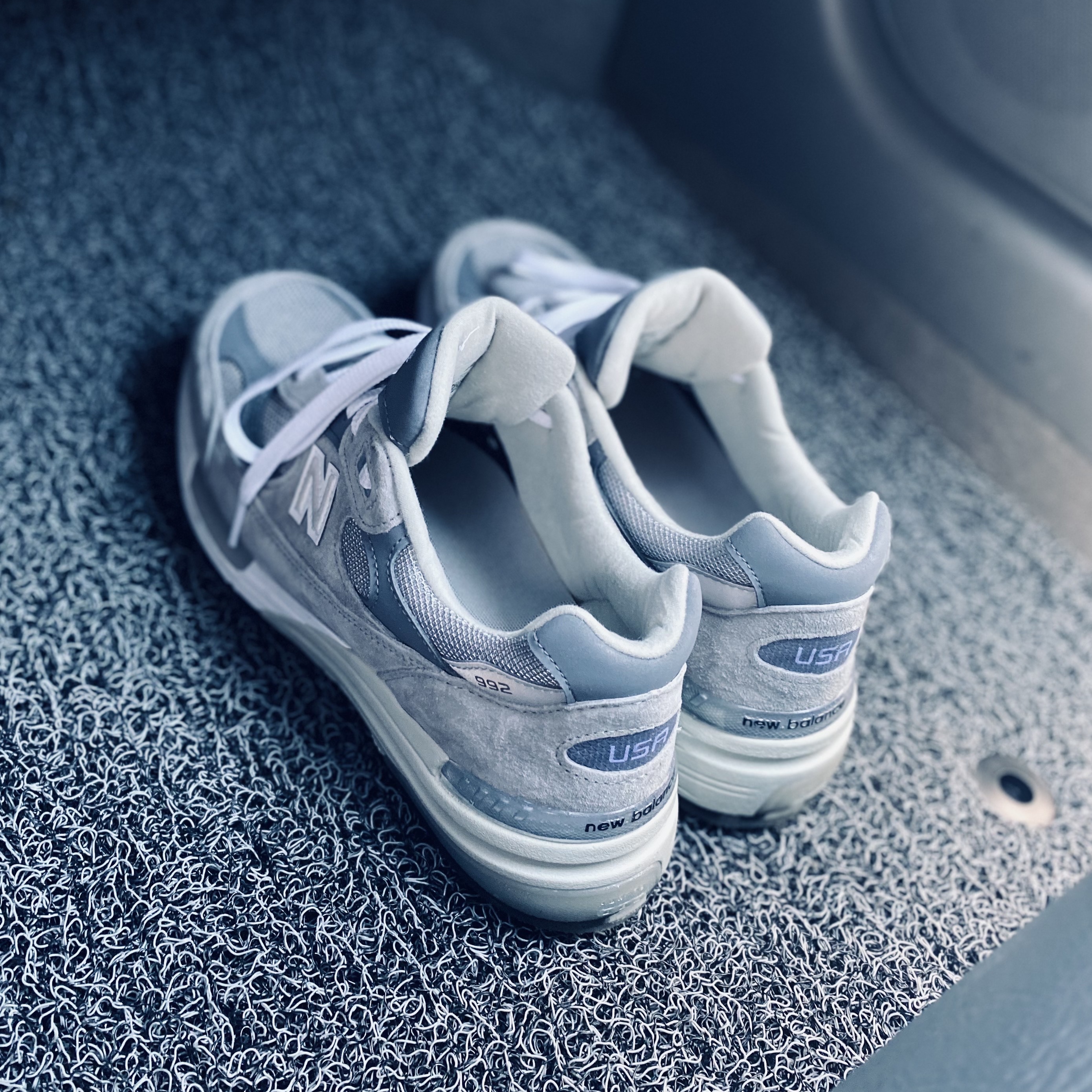 New Balance 992 Made in USA Grey - D Standard 착용 스타일