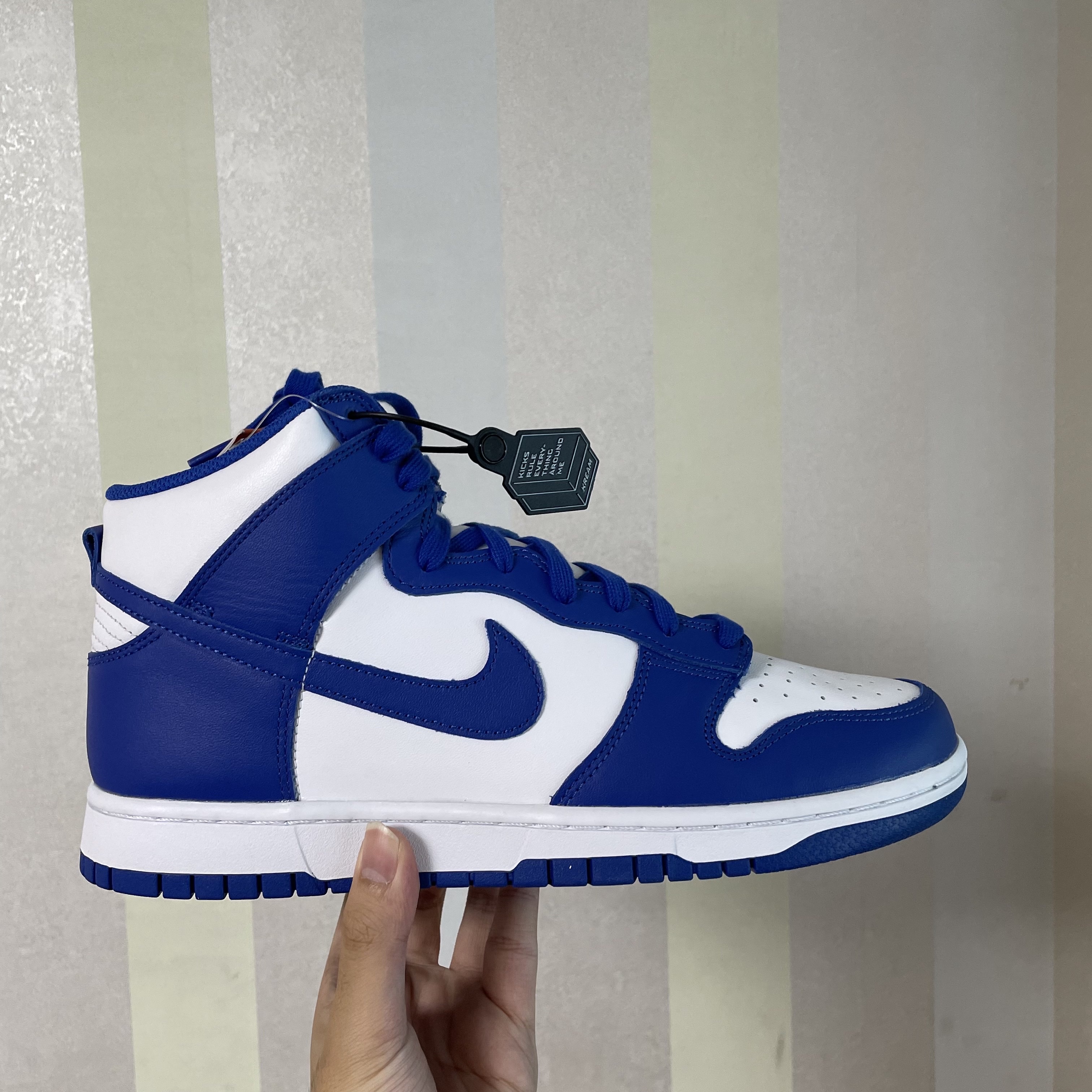 Nike Dunk High Retro Game Royal 착용 스타일 - 2