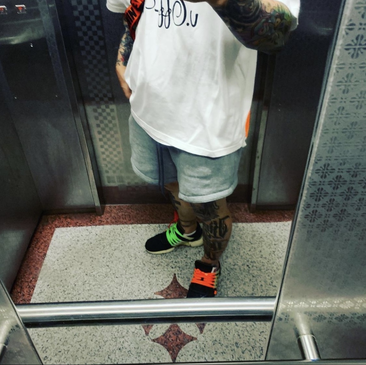 Nike x Off-White Air Presto OG The Ten, Nike x Off-White Mercurial NRG X T-Shirt White 착용 스타일 - 1