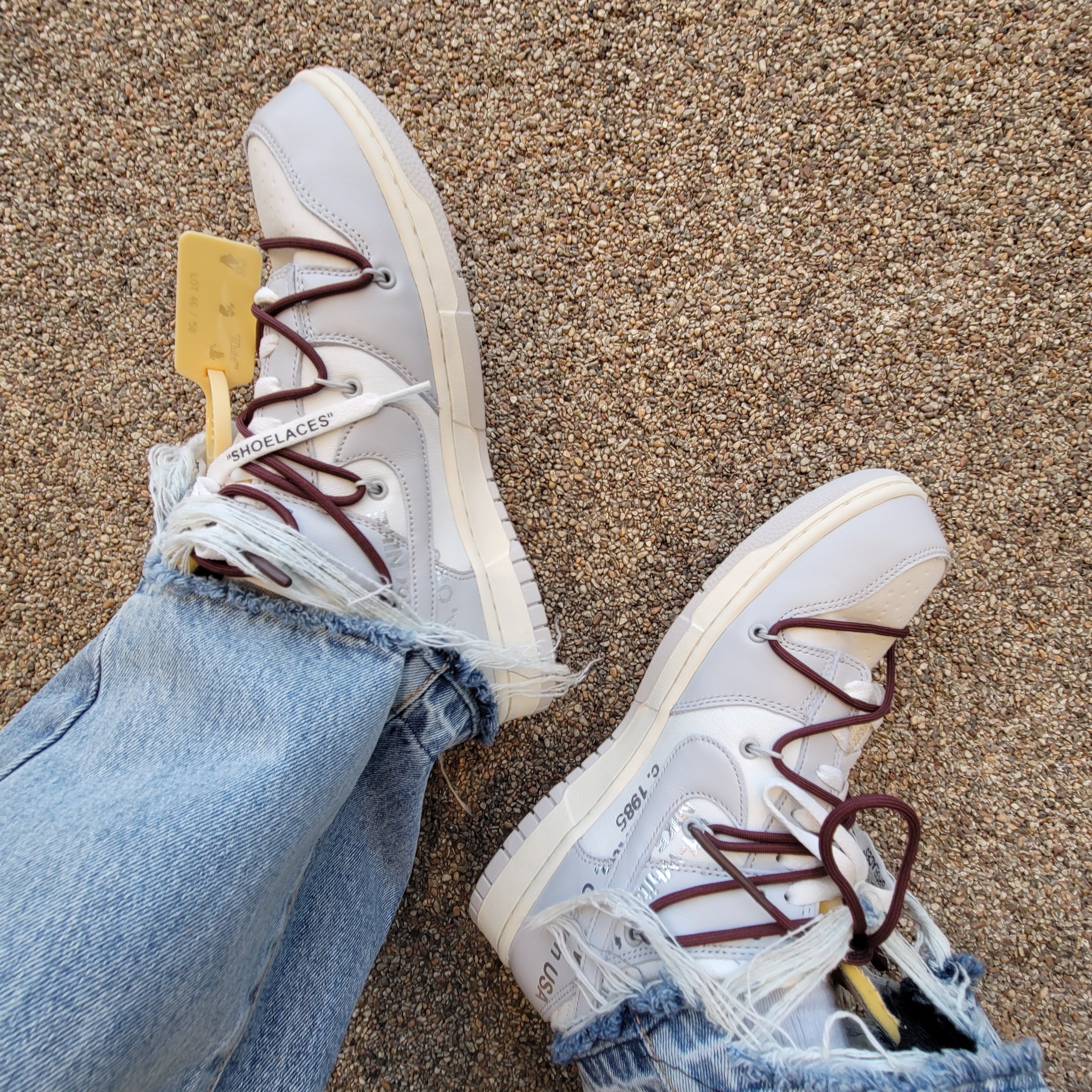 Nike x Off-White Dunk Low The 50 - Lot 46 착용 스타일 - 4