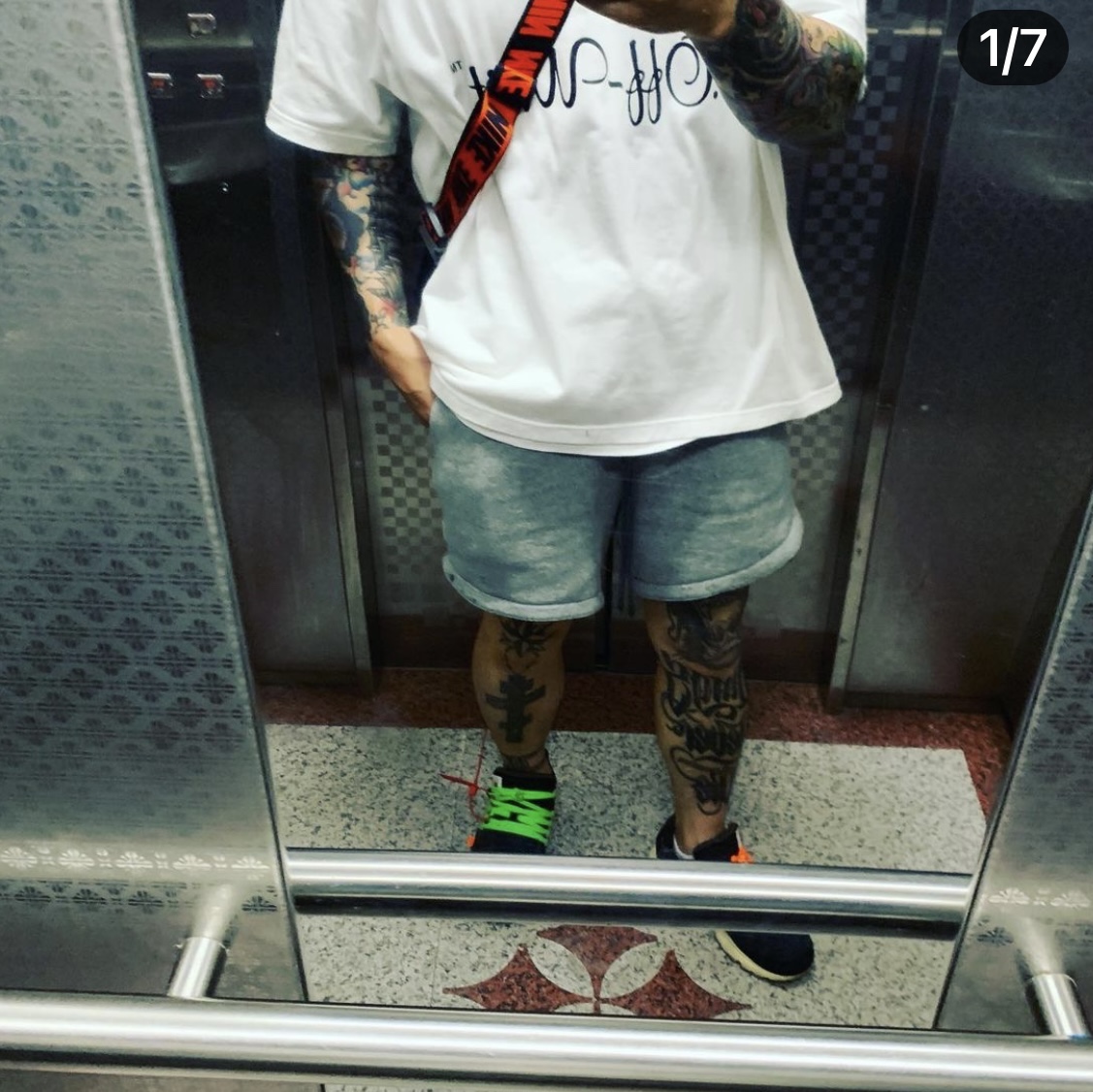 Nike x Off-White Air Presto OG The Ten, Nike x Off-White Mercurial NRG X T-Shirt White 착용 스타일 - 2