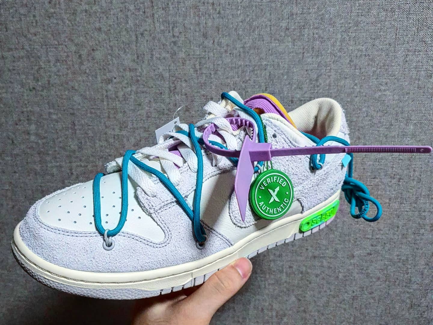 Nike x Off-White Dunk Low The 50 - Lot 36, Nike x Off-White Dunk Low The 50 - Lot 46 착용 스타일 - 3