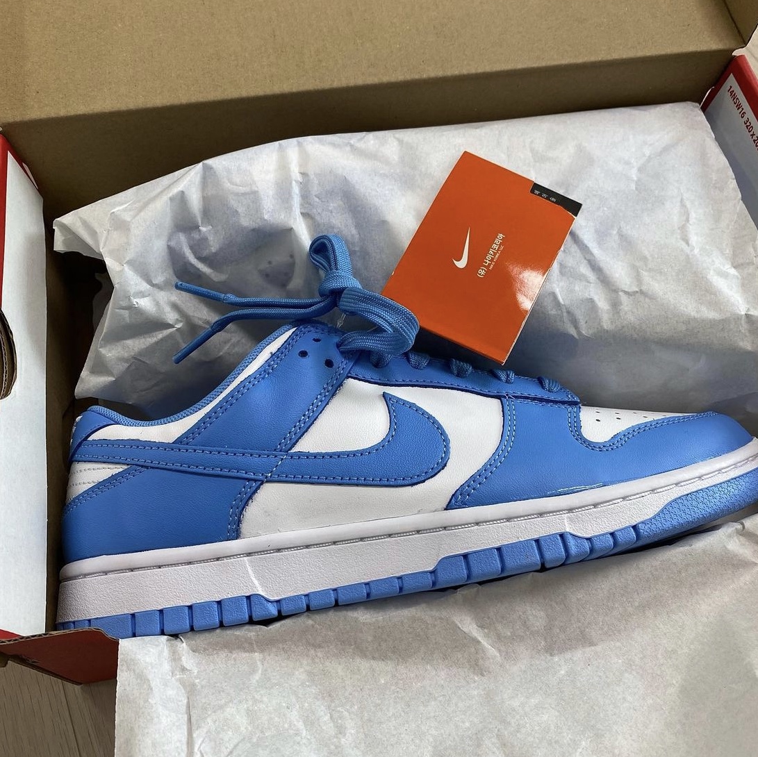 Nike Dunk Low Retro University Blue 착용 스타일 - 2