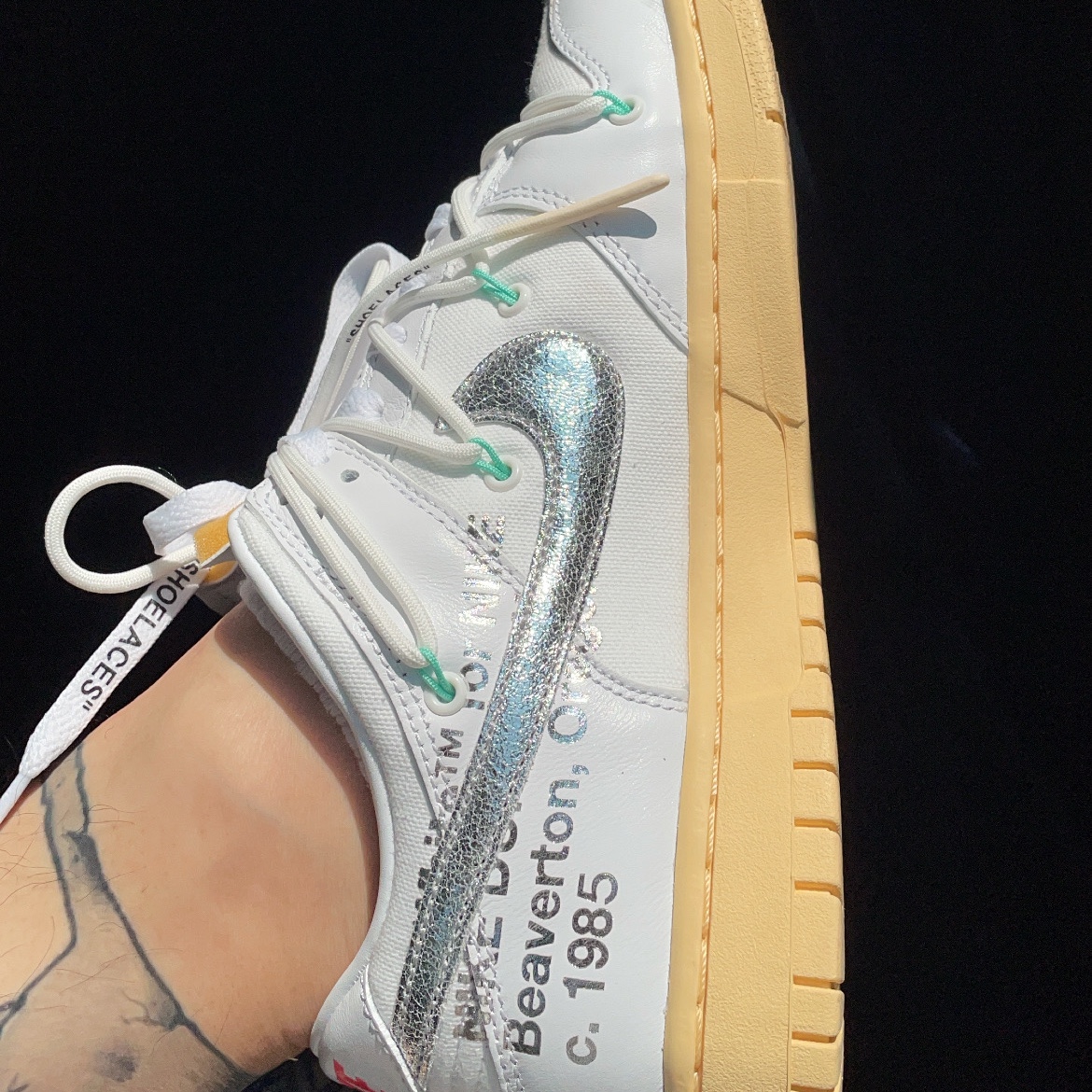 Nike x Off-White Dunk Low The 50 - Lot 1 착용 스타일