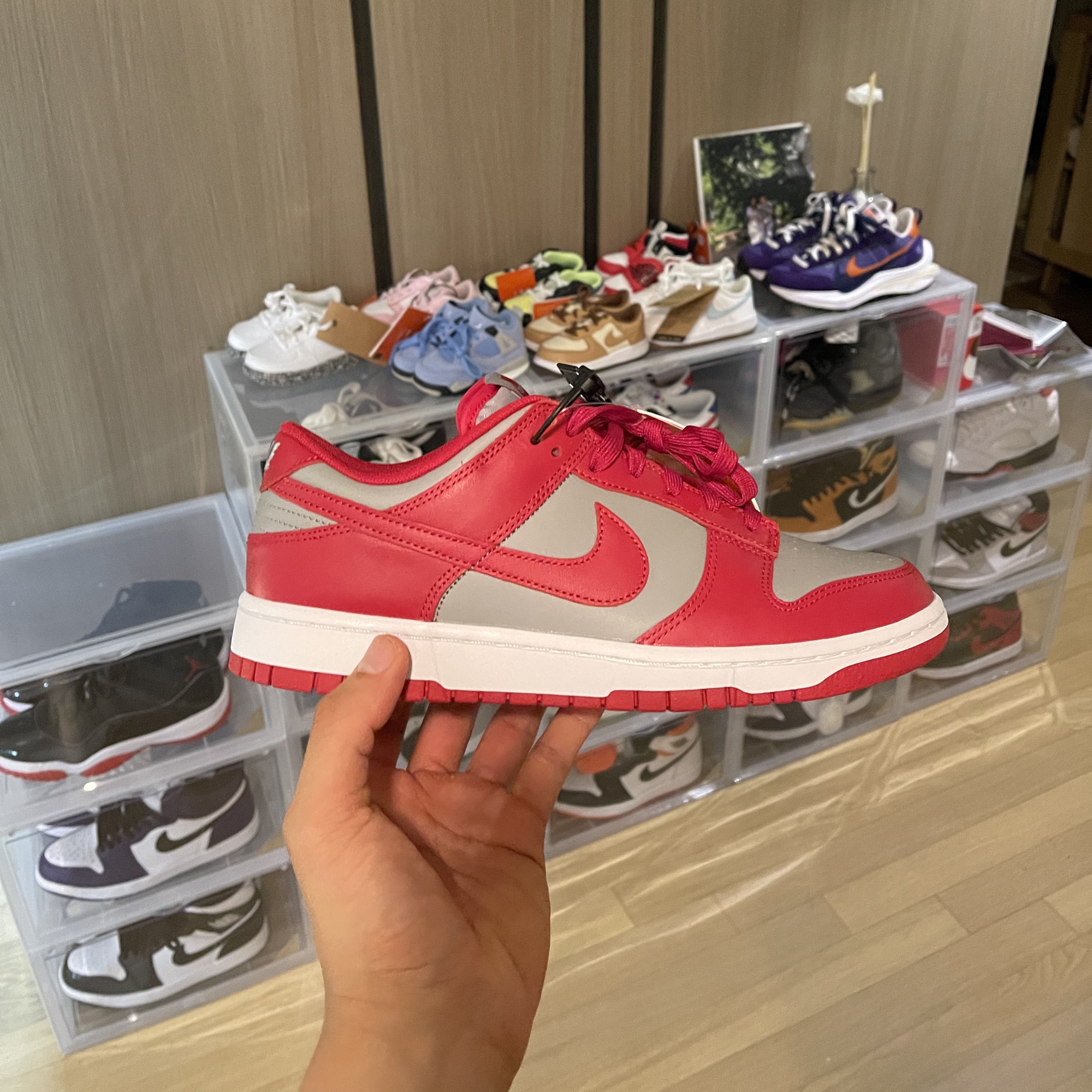 Nike Dunk Low Retro Medium Grey, Jordan 1 Retro High OG Court Purple 2020 착용 스타일