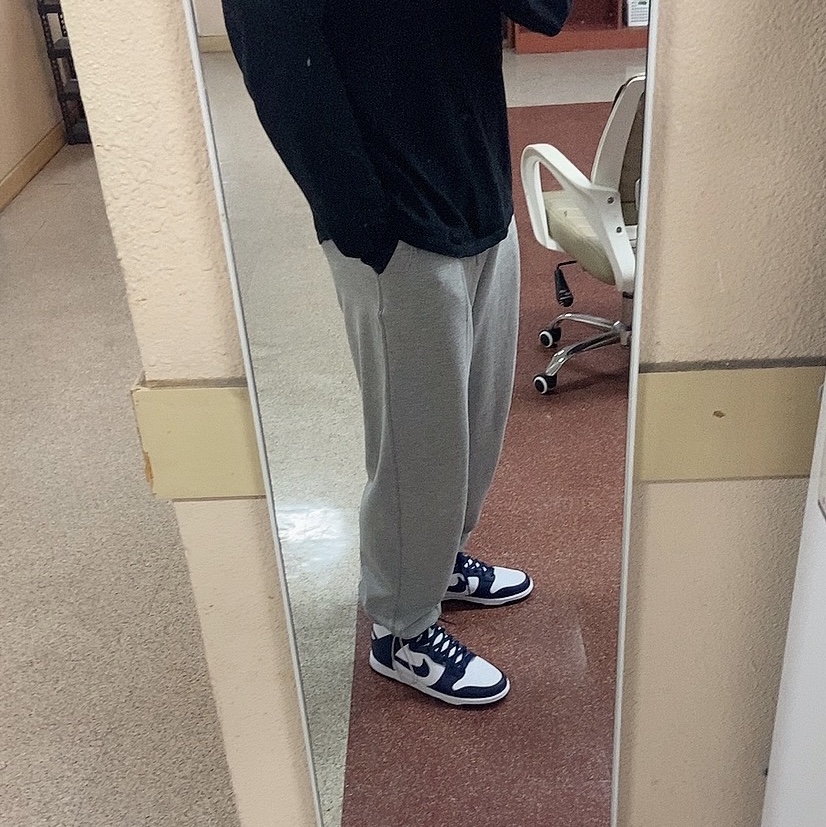 Nike Dunk High Retro Championship Navy 착용 스타일