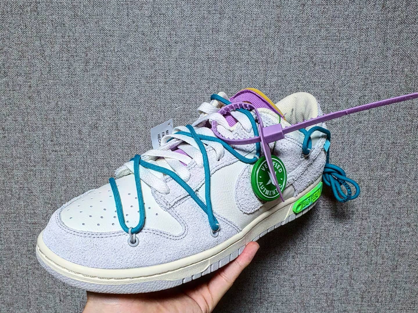 Nike x Off-White Dunk Low The 50 - Lot 36, Nike x Off-White Dunk Low The 50 - Lot 46 착용 스타일 - 1