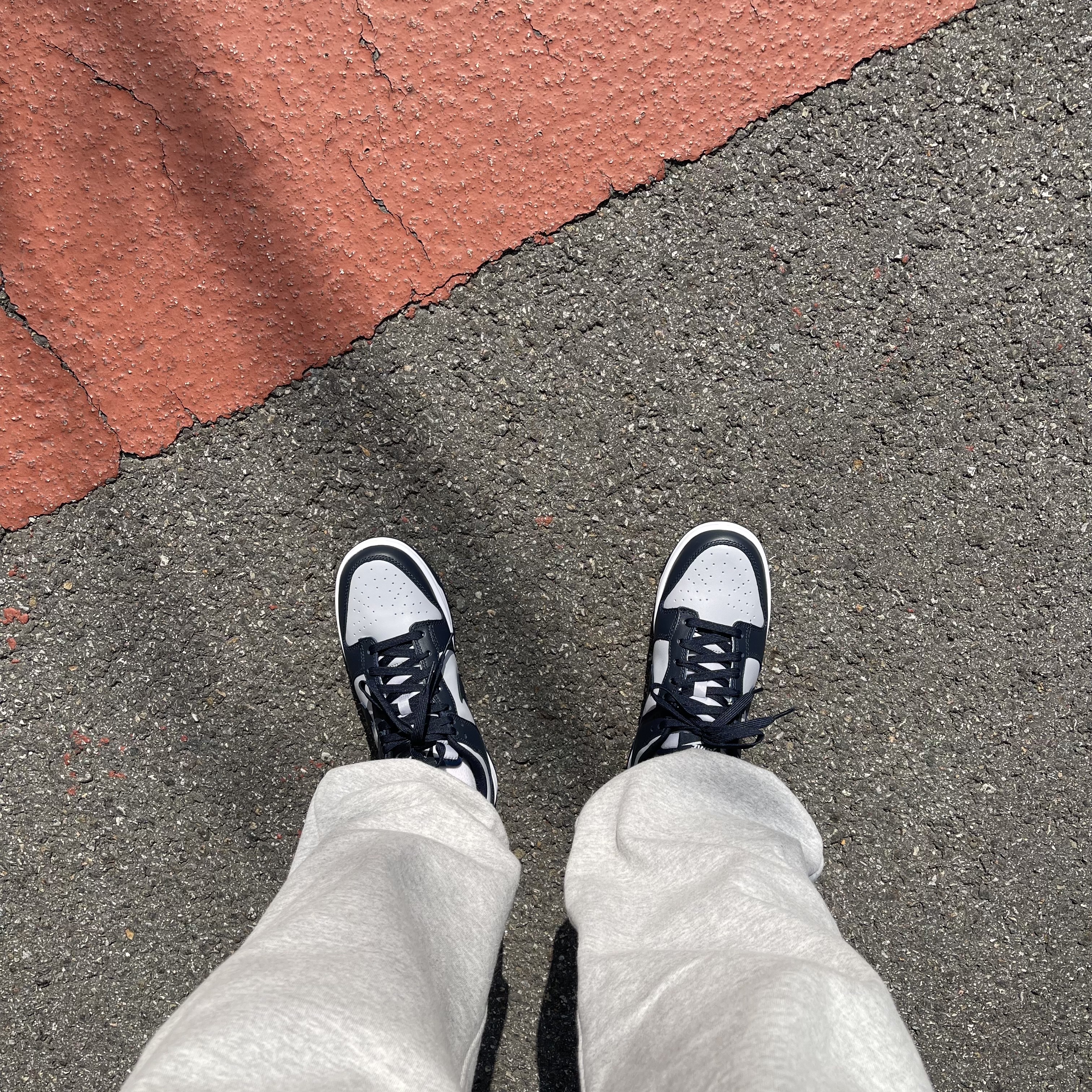 Nike Dunk Low Retro Championship Grey 착용 스타일