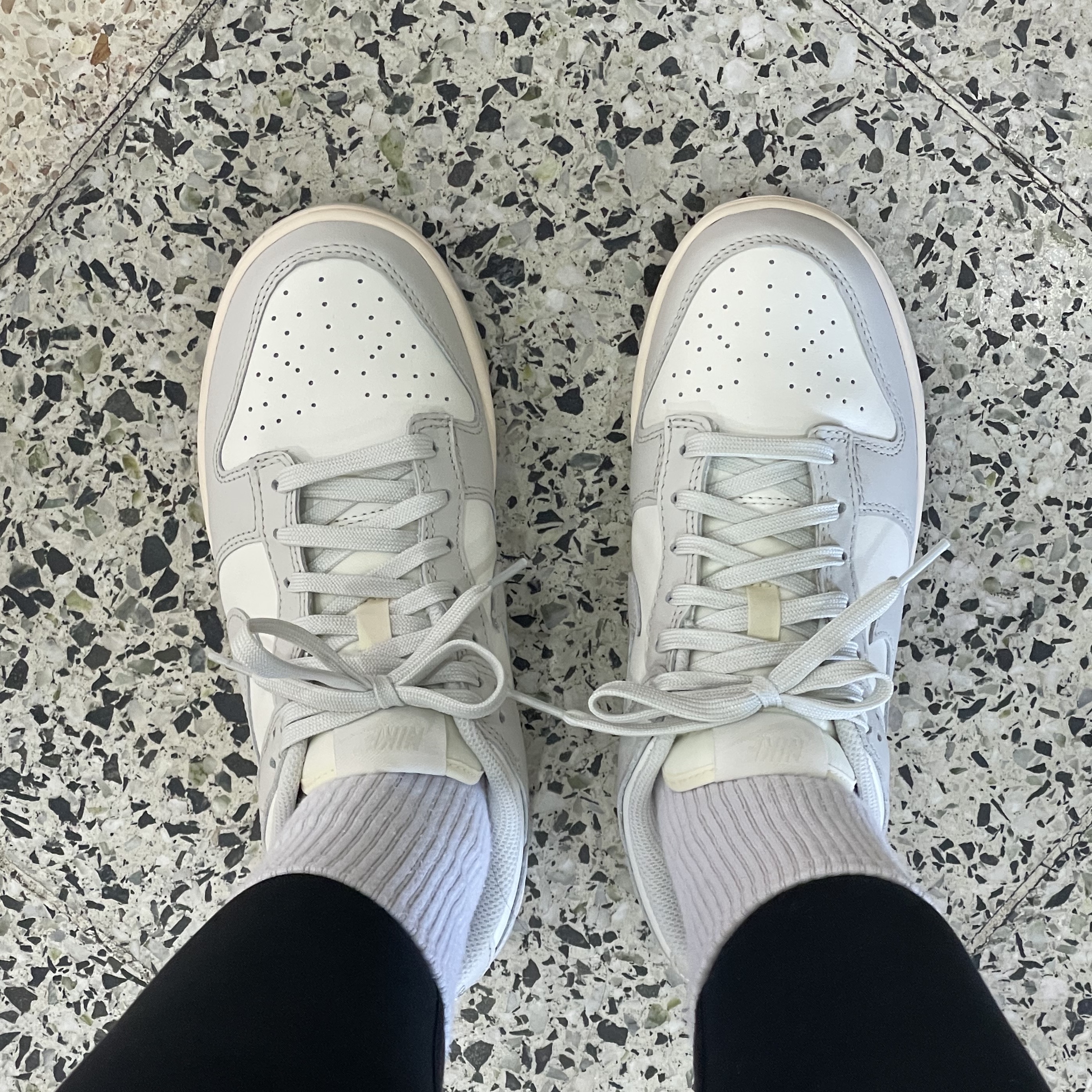 (W) Nike Dunk Low Light Bone 착용 스타일