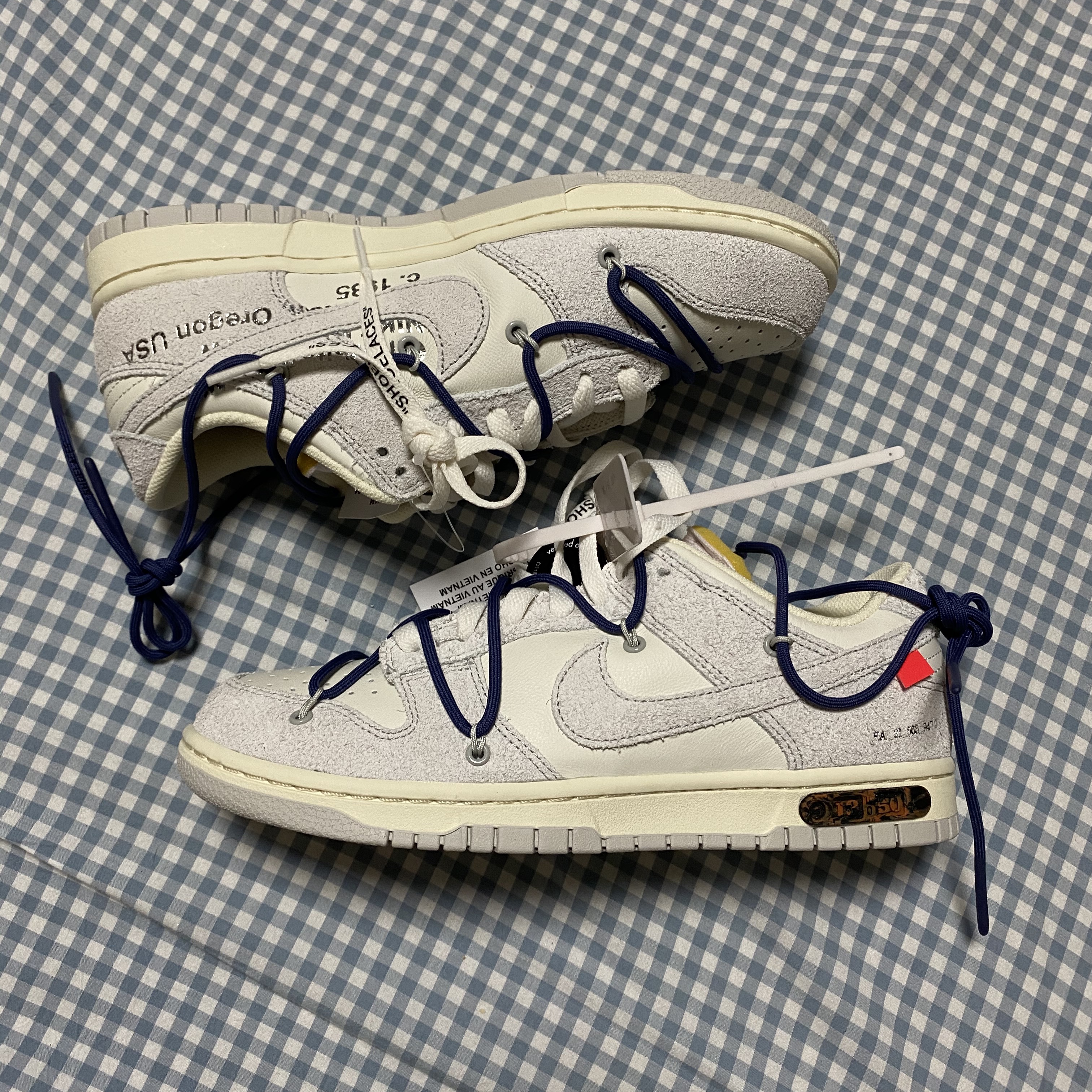 Nike x Off-White Dunk Low The 50 - Lot 18 착용 스타일 - 1