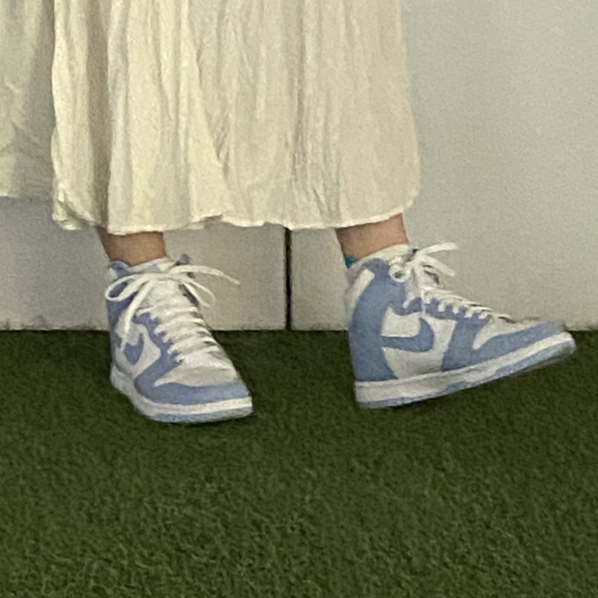 (W) Nike Dunk High Aluminum 착용 스타일 - 1