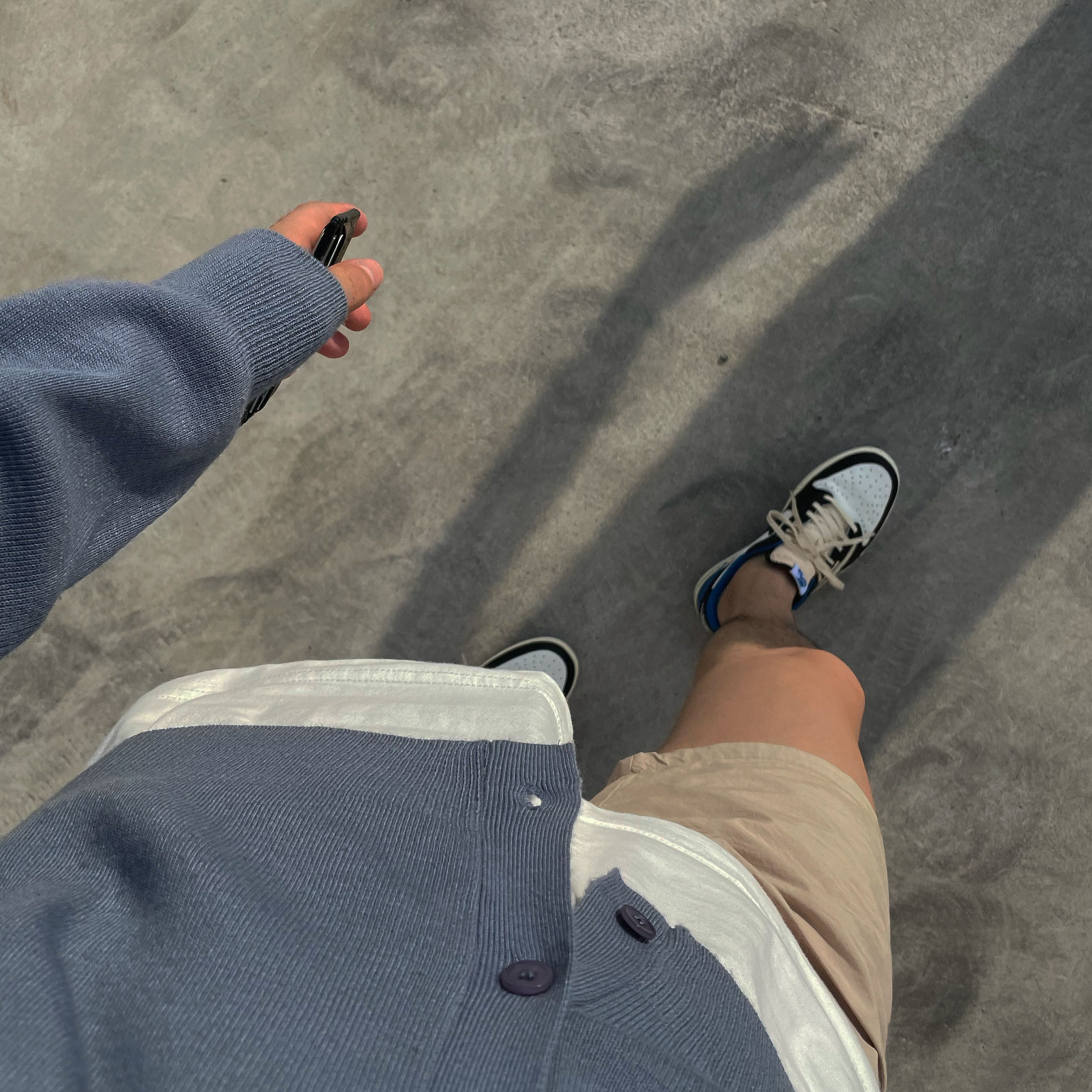 Jordan 1 x Travis Scott x Fragment Retro Low OG SP Military Blue 착용 스타일