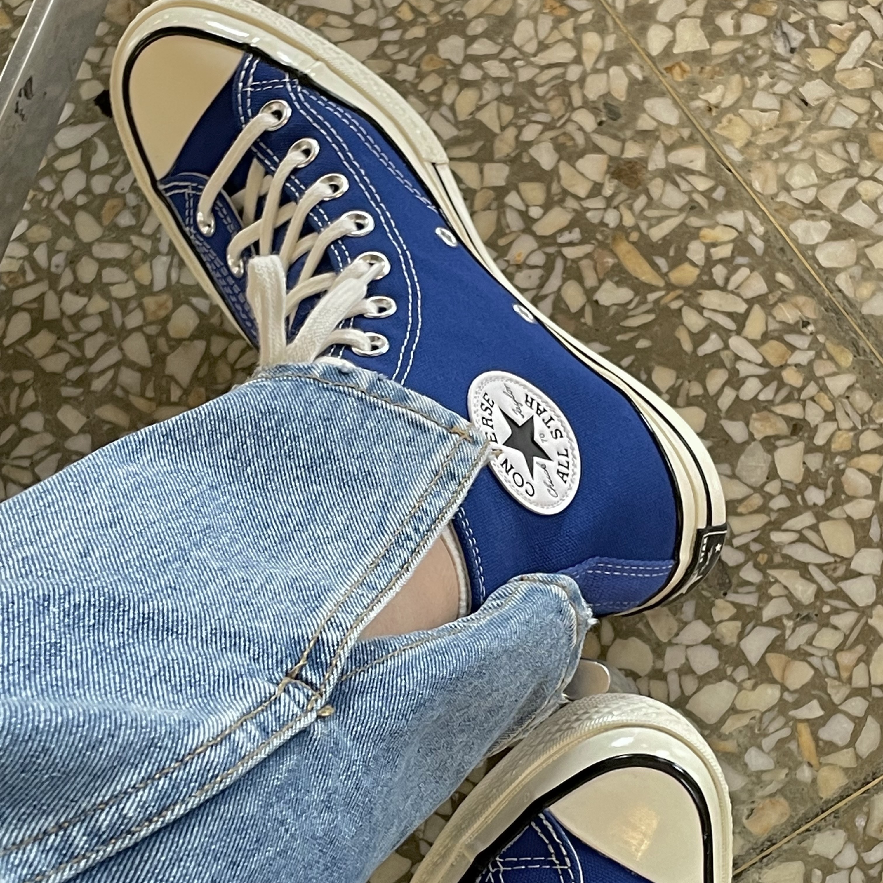 Converse Chuck 70 High Rush Blue 착용 스타일