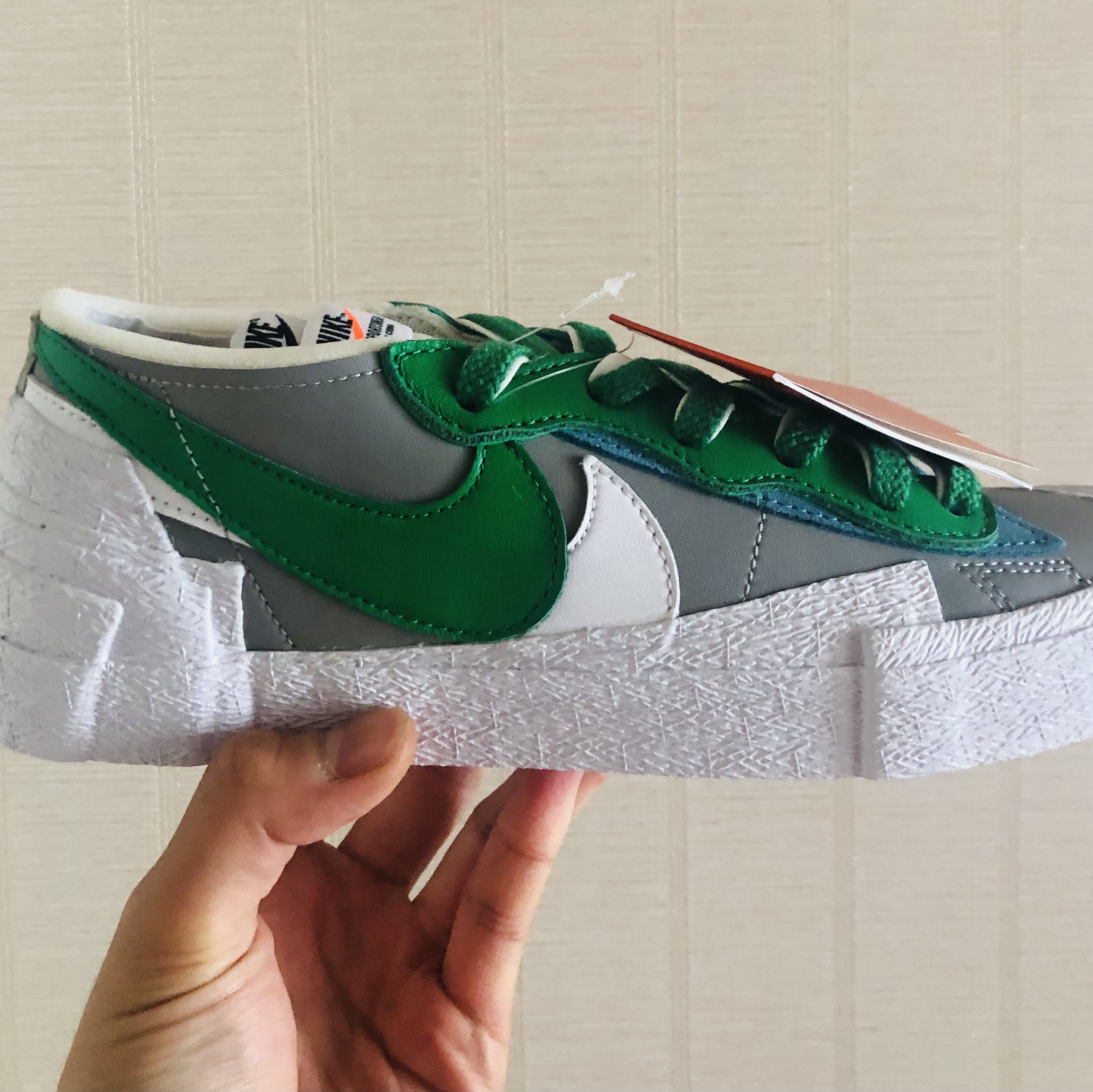Nike x Sacai Blazer Low Classic Green 착용 스타일