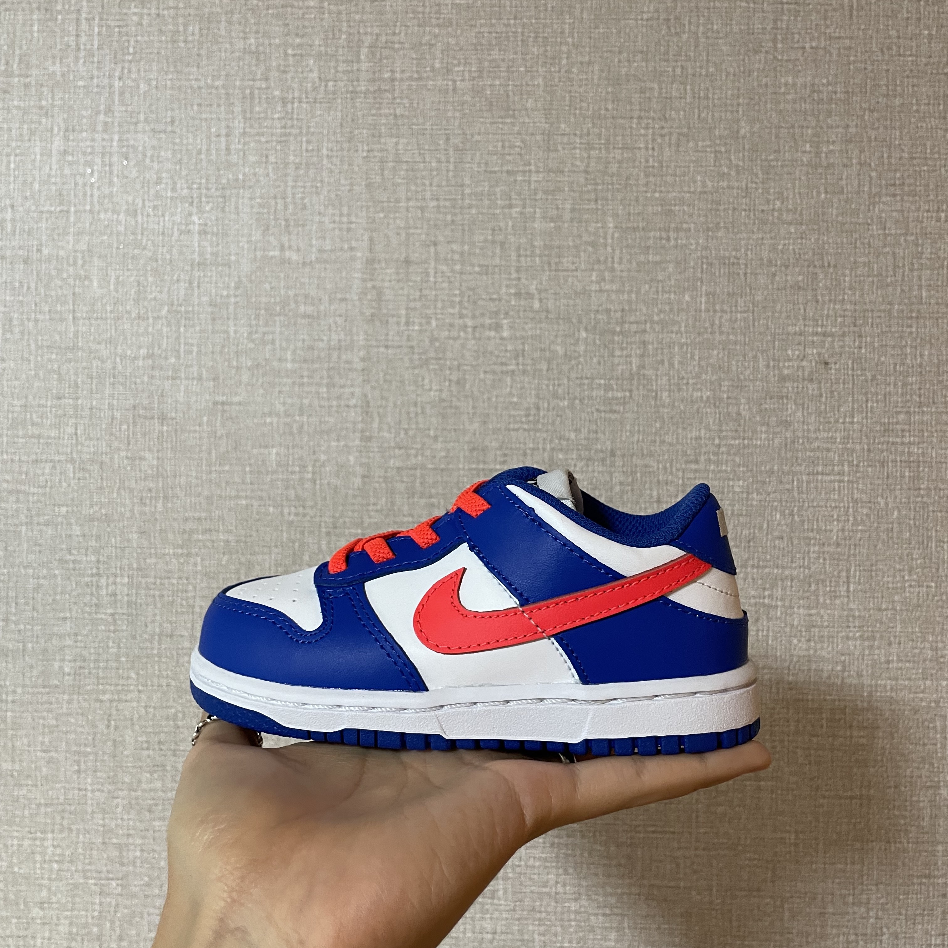 (TD) Nike Dunk Low Bright Crimson Game Royal 착용 스타일 - 2