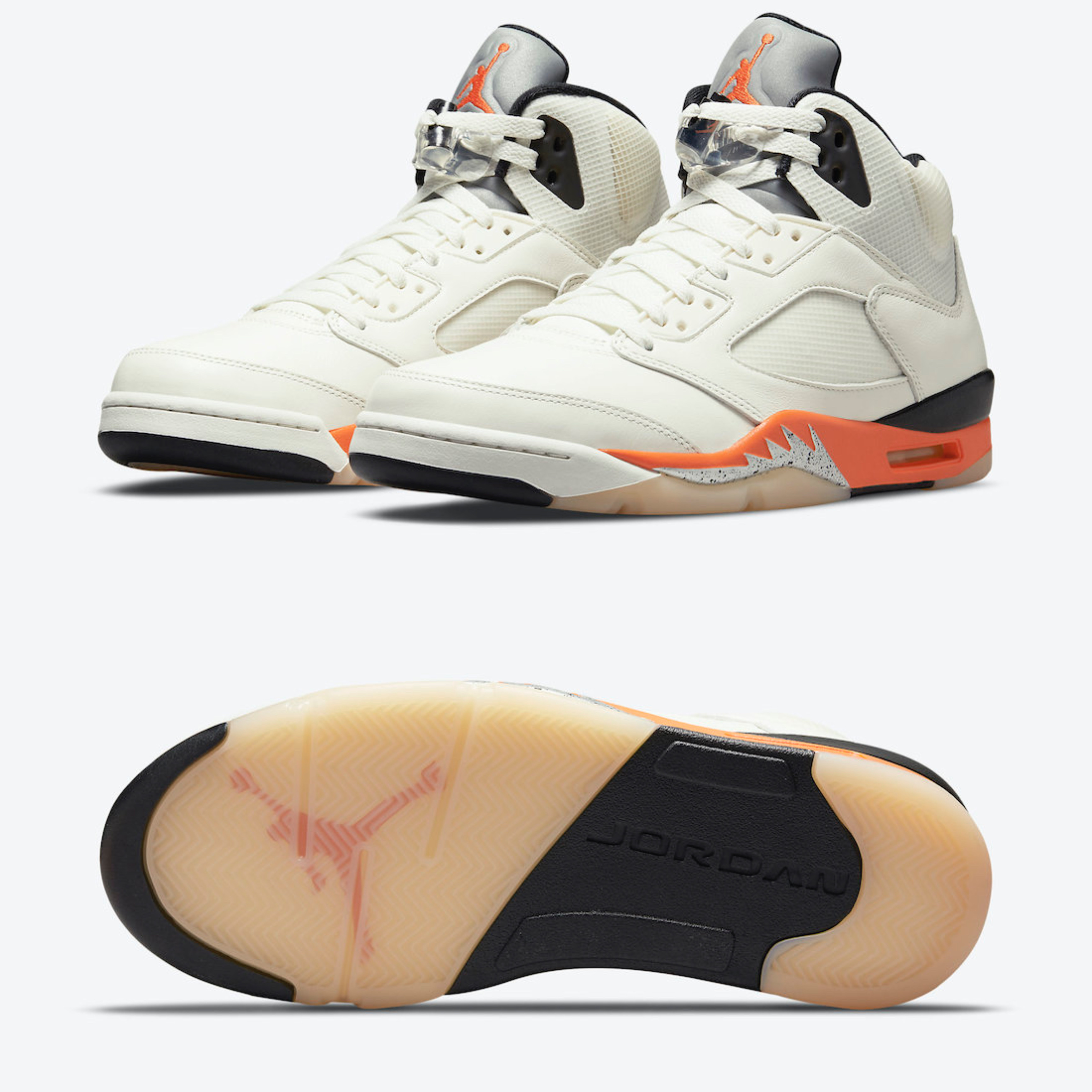 Jordan 5 Retro Orange Blaze 착용 스타일 - 2