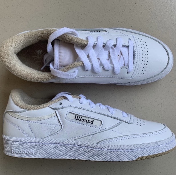 Reebok x JJJJound Club C 85 White Gum 착용 스타일