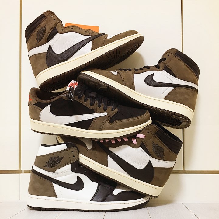 Jordan 1 x Dior High OG, Jordan 1 x Off-White Retro High University Blue 착용 스타일 - 5
