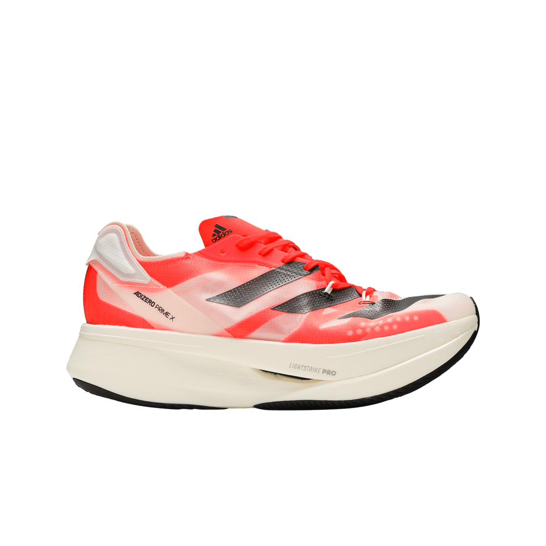 아디다스 아디제로 프라임 X 화이트 솔라 레드(Adidas Adizero Prime X White Solar Red)