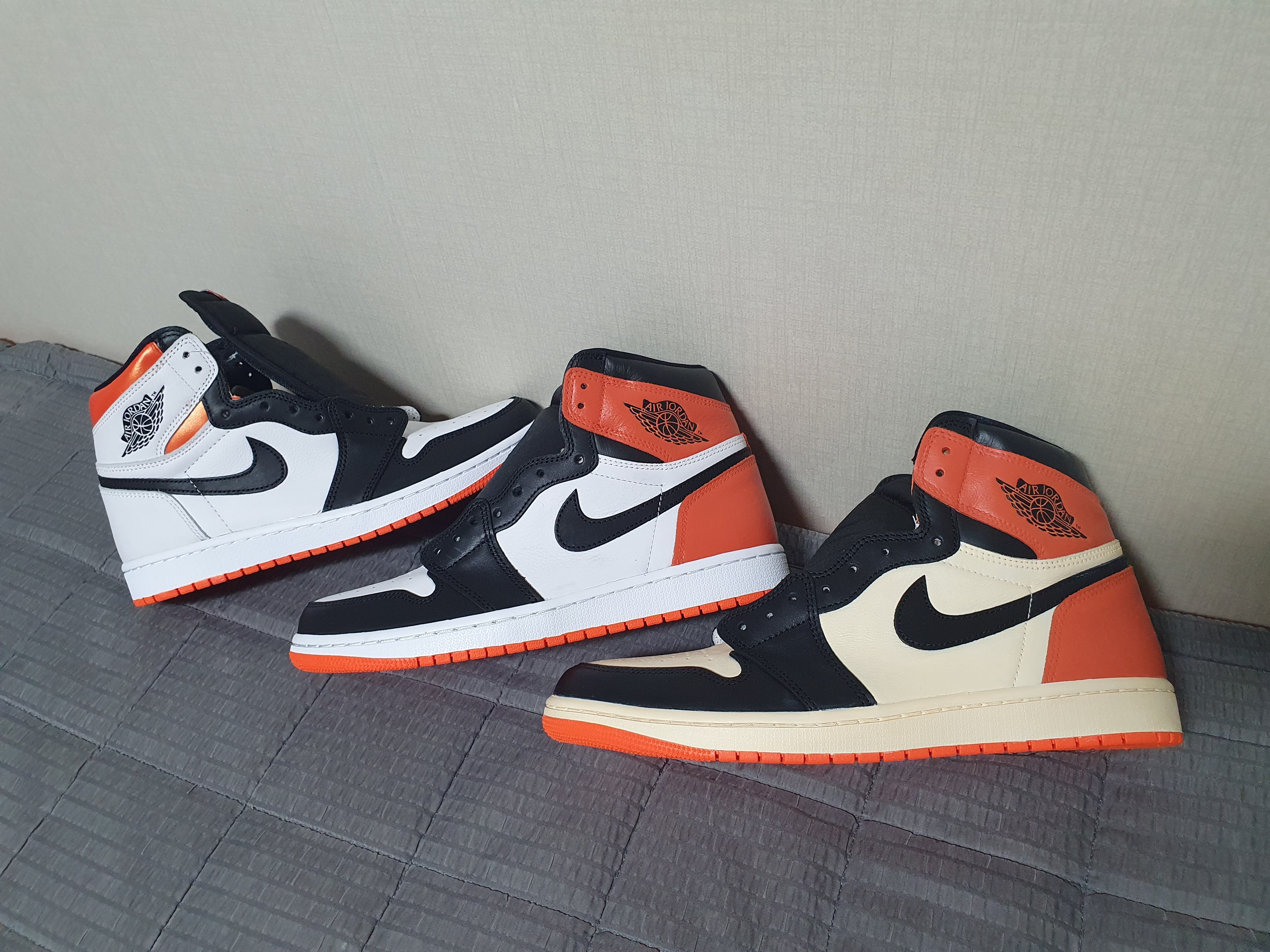 Jordan 1 Retro High OG Electro Orange 착용 스타일 - 1