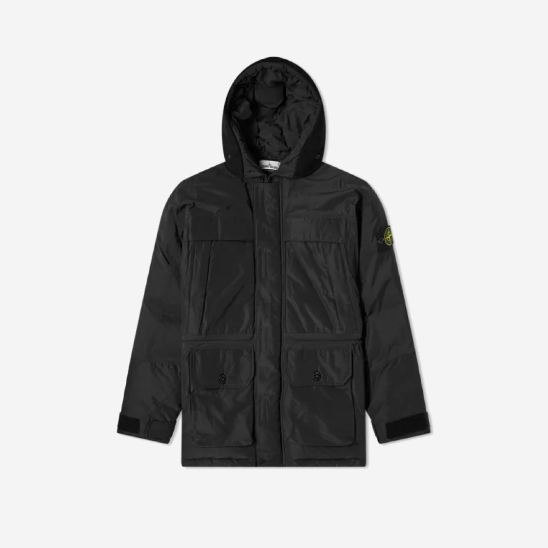 Stone Island 40626 Micro Reps Down Parka Black - 20FW 상세 이미지 1