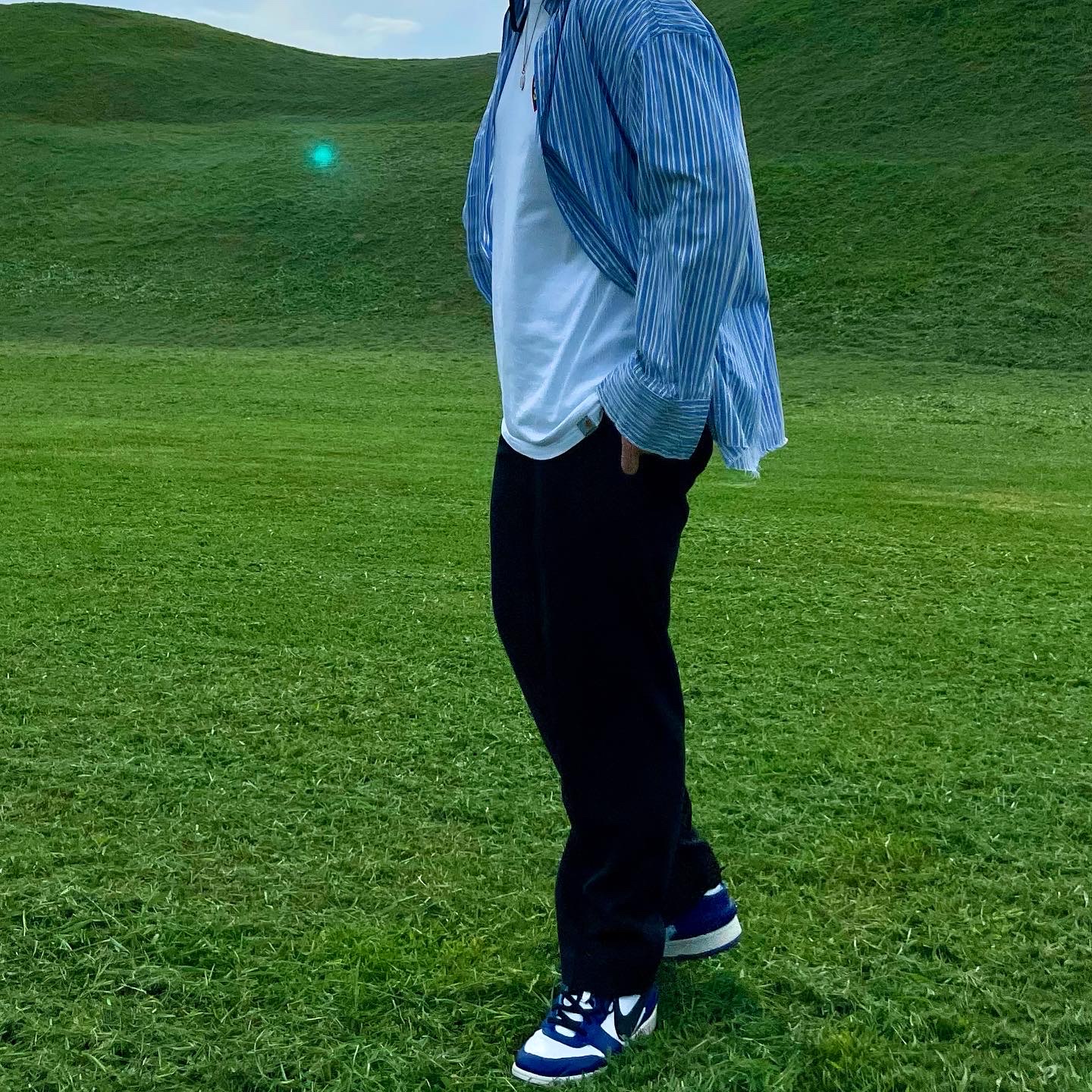 Nike x Ambush Dunk High Deep Royal Blue 착용 스타일 - 2