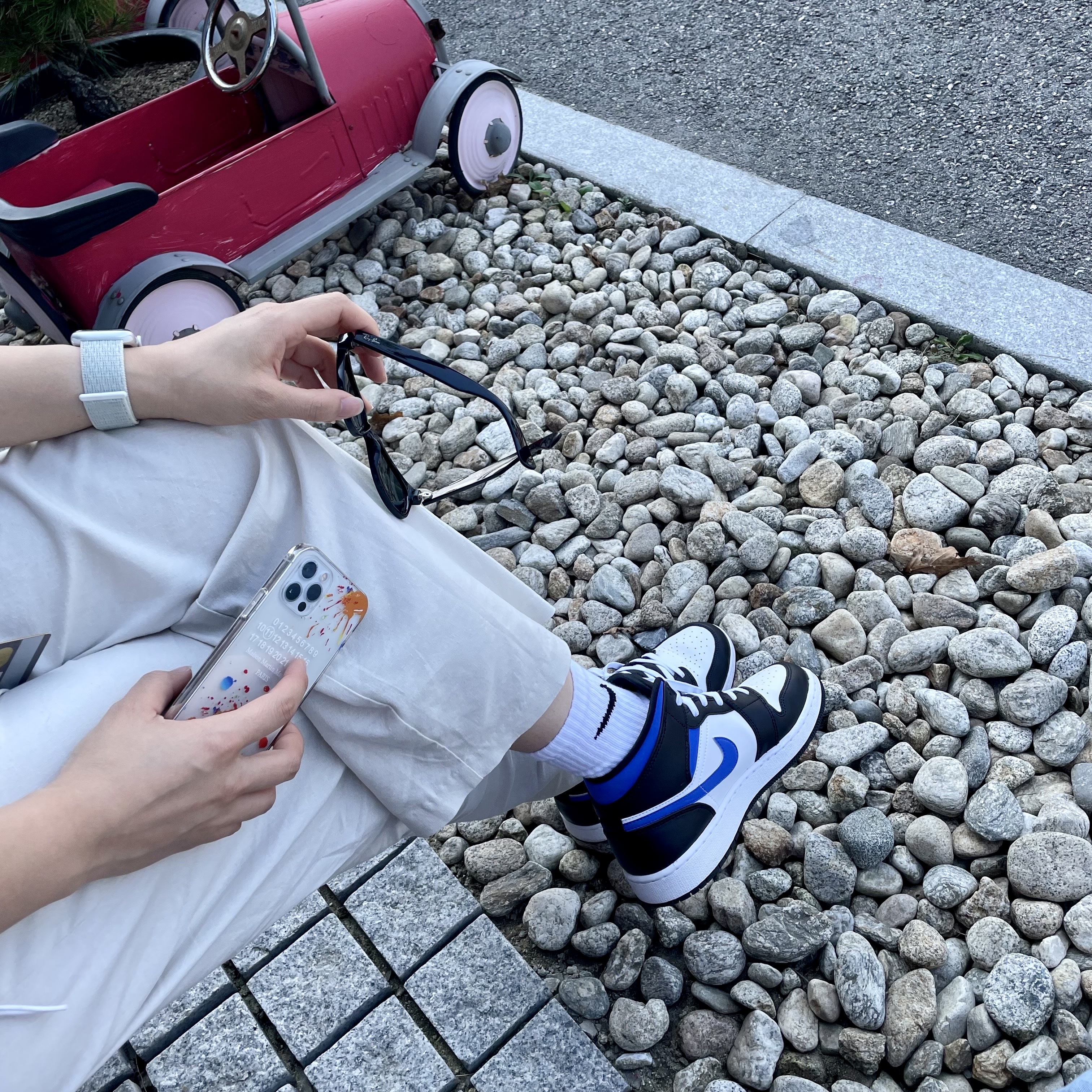 Jordan 1 Mid Racer Blue 착용 스타일