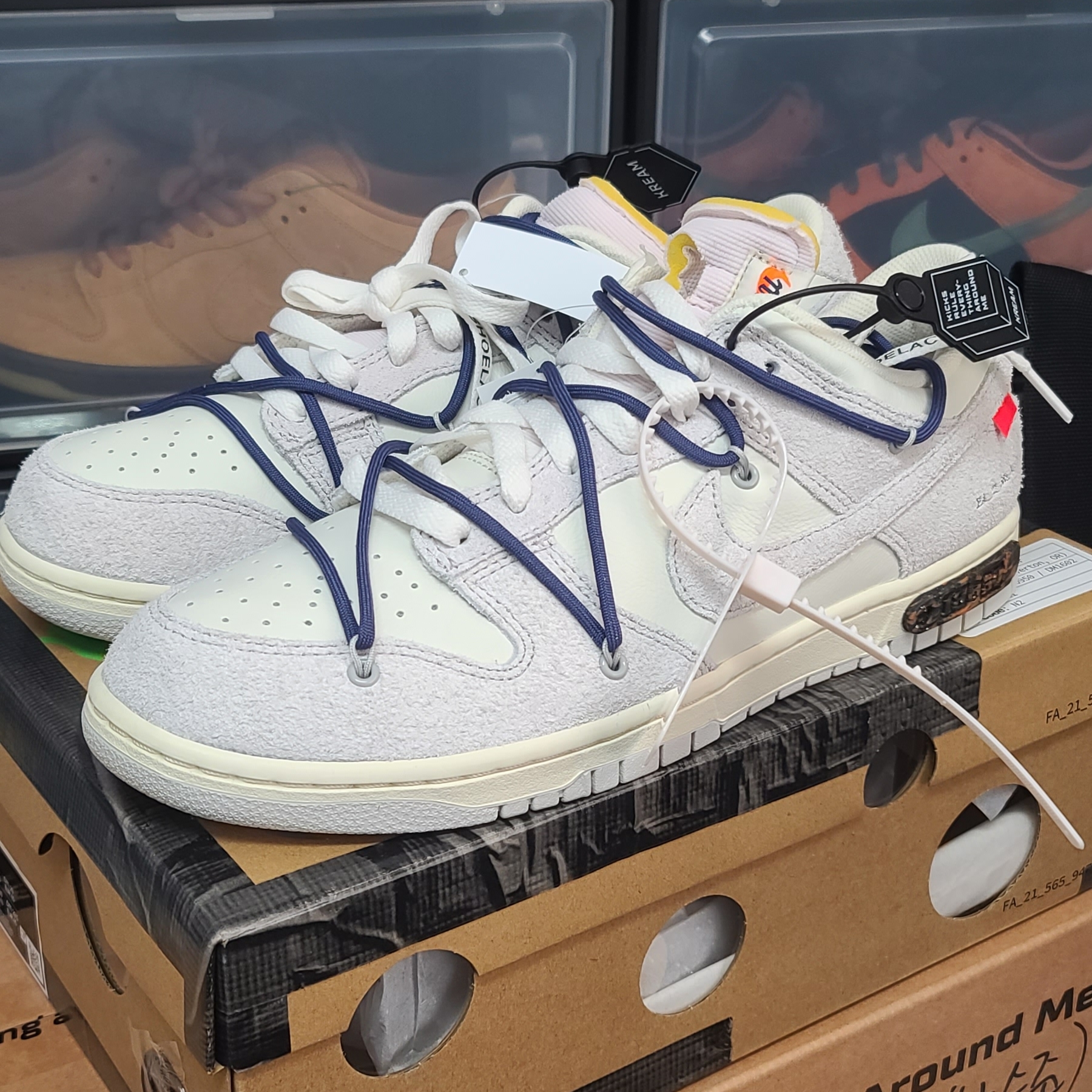 Nike x Off-White Dunk Low The 50 - Lot 18 착용 스타일
