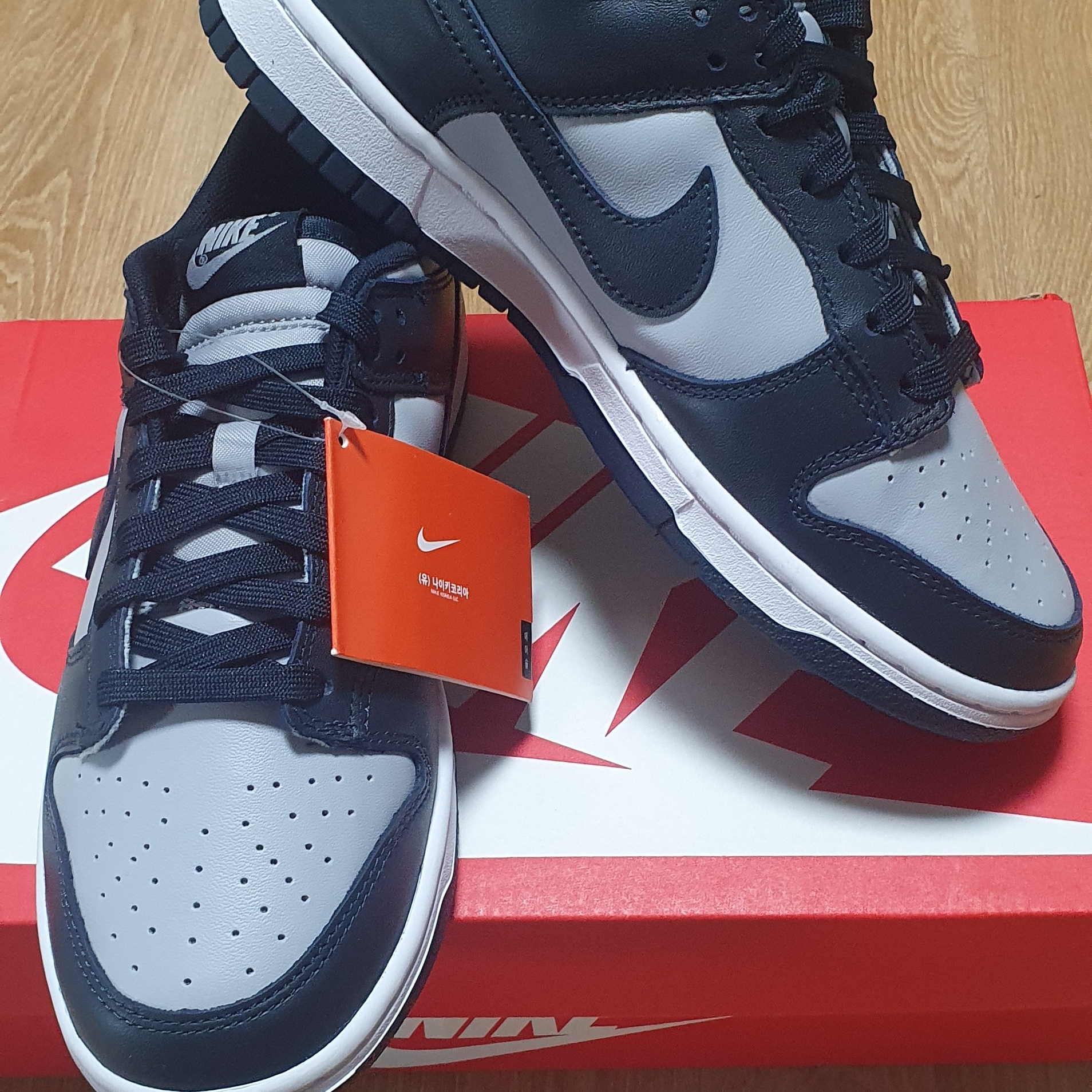 Nike Dunk Low Retro Championship Grey 착용 스타일 - 1